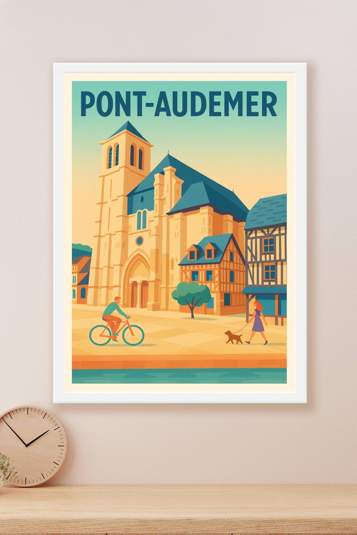 Affiche de Pont-Audemer - Charme et quiétude normande