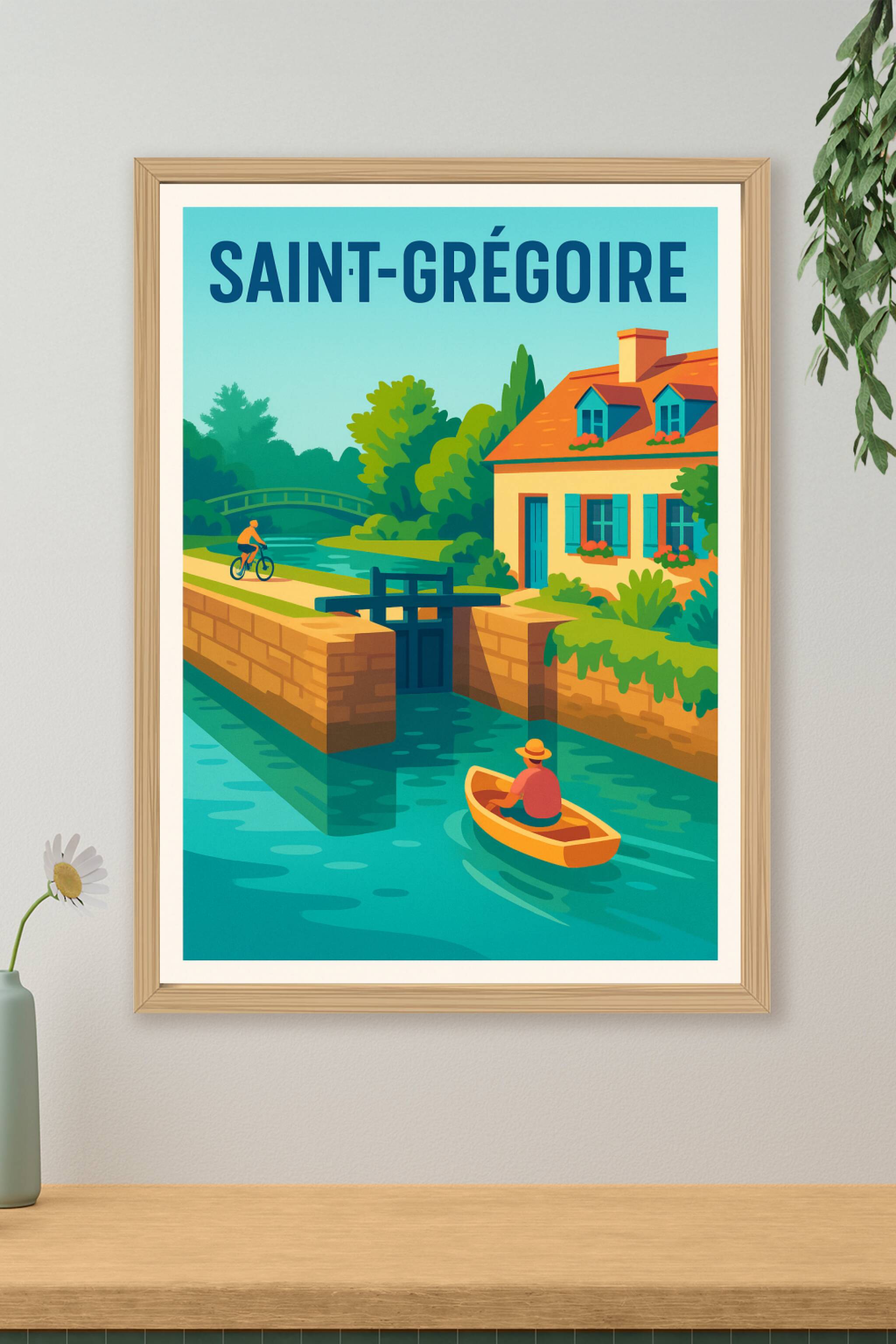 Affiche de Saint-Grégoire - Charme bucolique au fil de l'eau