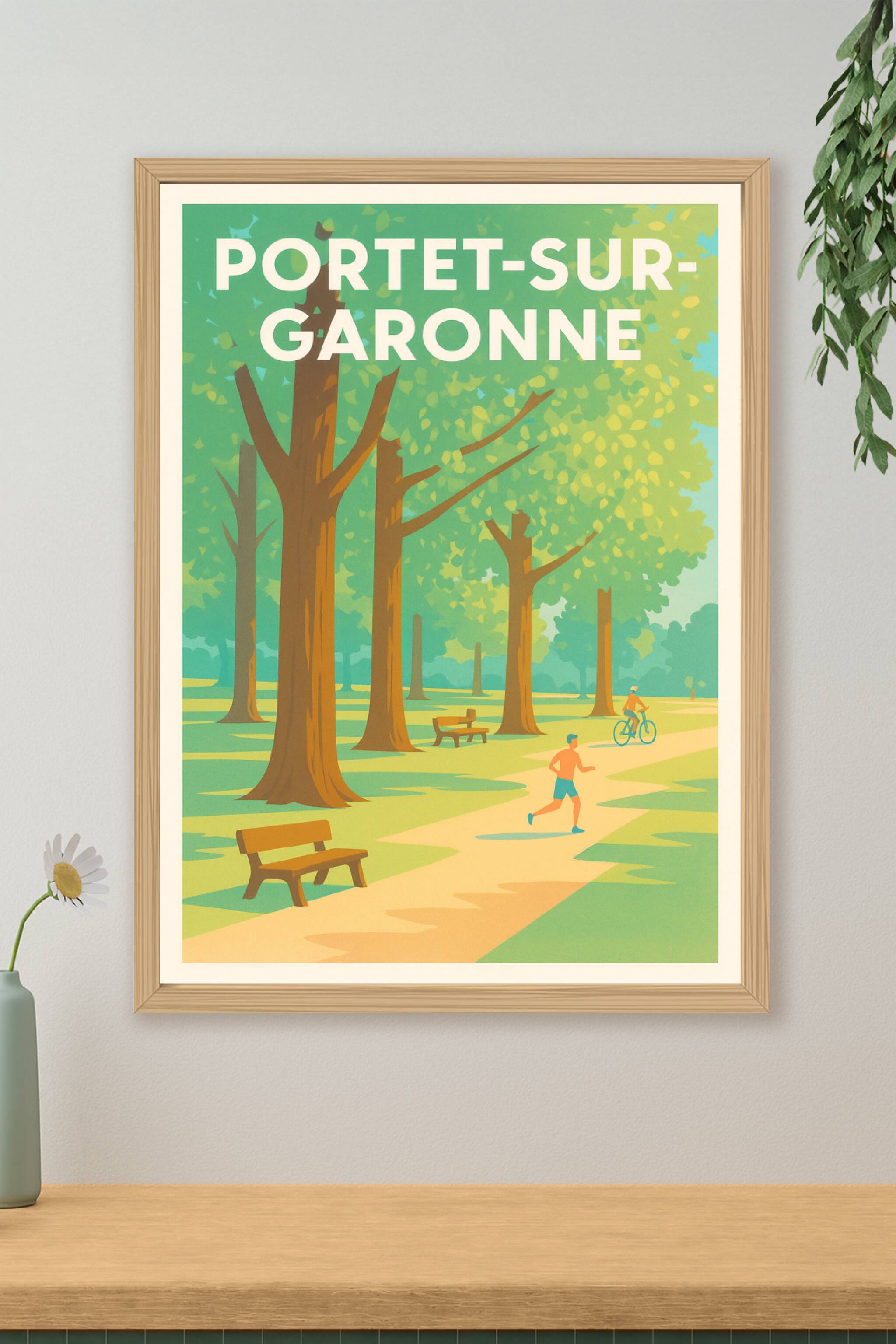 Affiche de Portet-sur-Garonne - Harmonie et nature au grand air