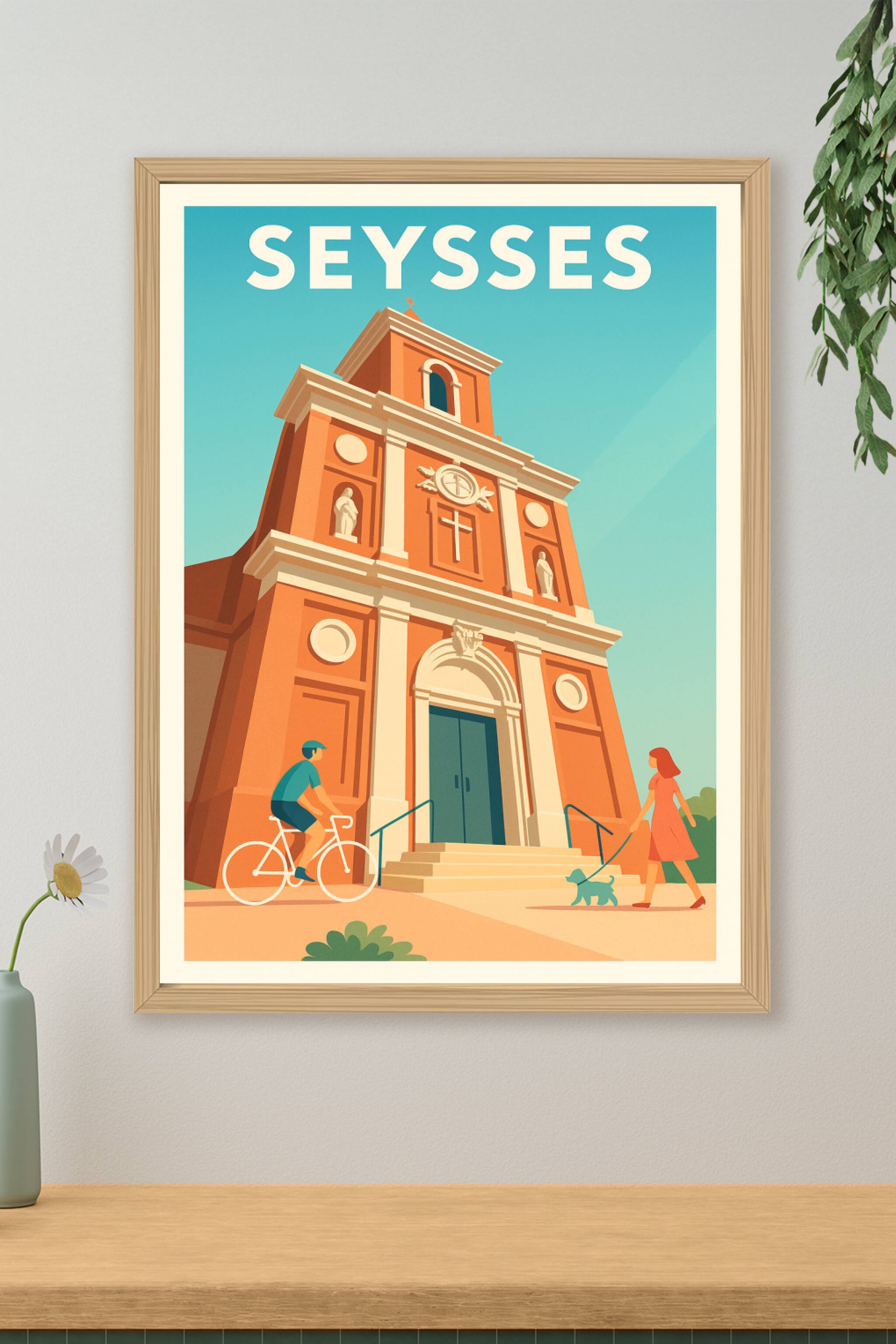Affiche de Seysses - Charme architectural et douceur de vivre