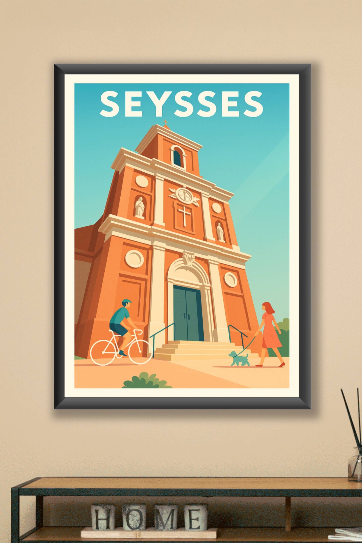 Affiche de Seysses - Charme architectural et douceur de vivre