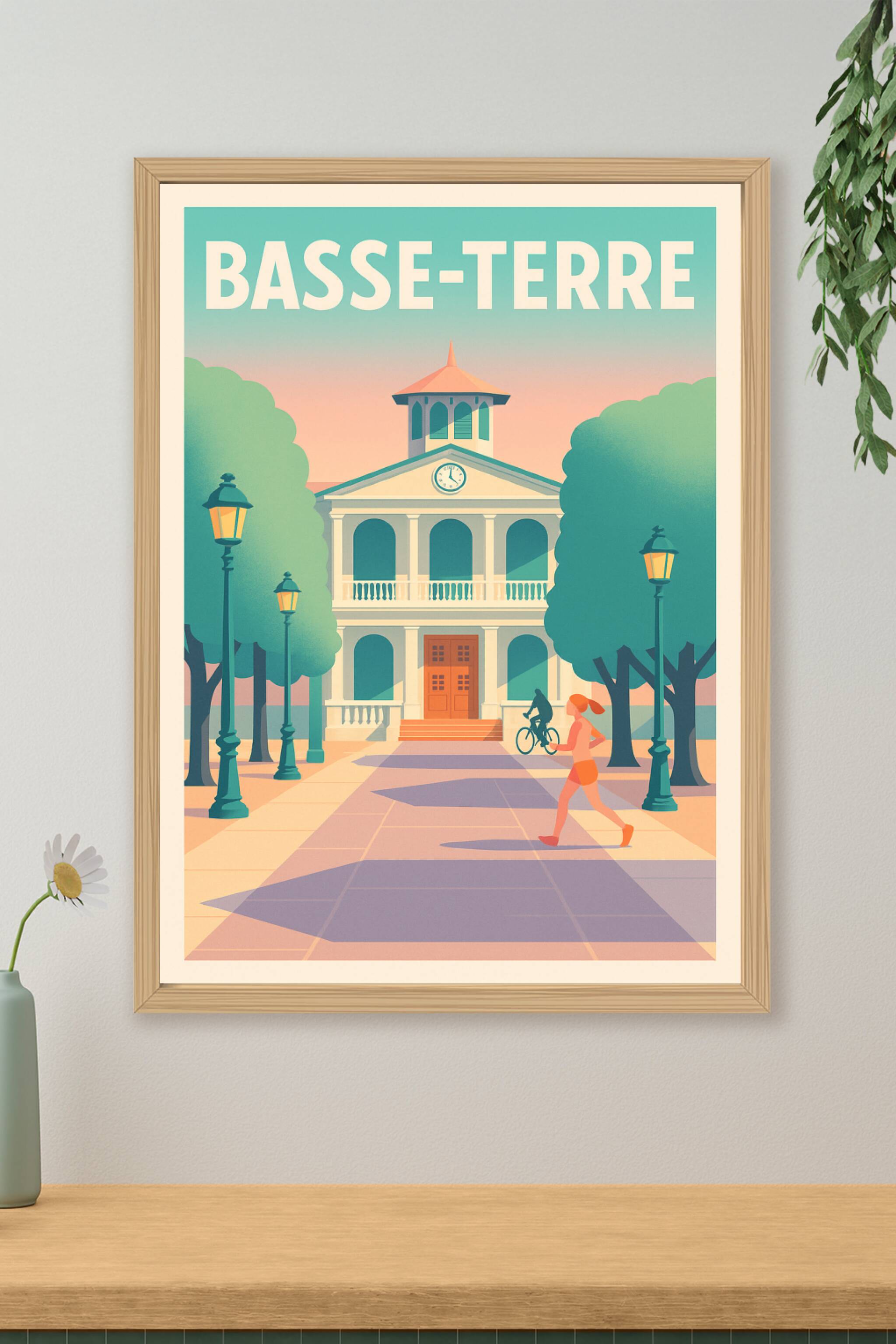 Affiche de Basse-Terre - Charme et douceur caraïbe