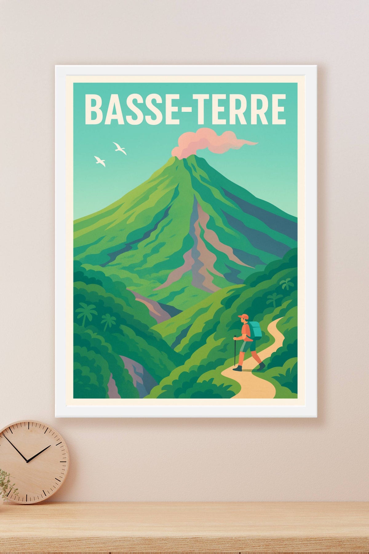 Affiche de Basse-Terre - Invitation à l'aventure volcanique