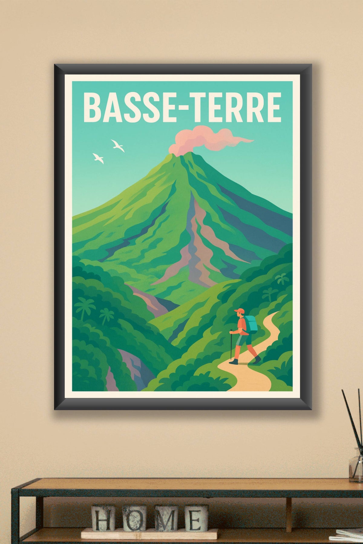 Affiche de Basse-Terre - Invitation à l'aventure volcanique