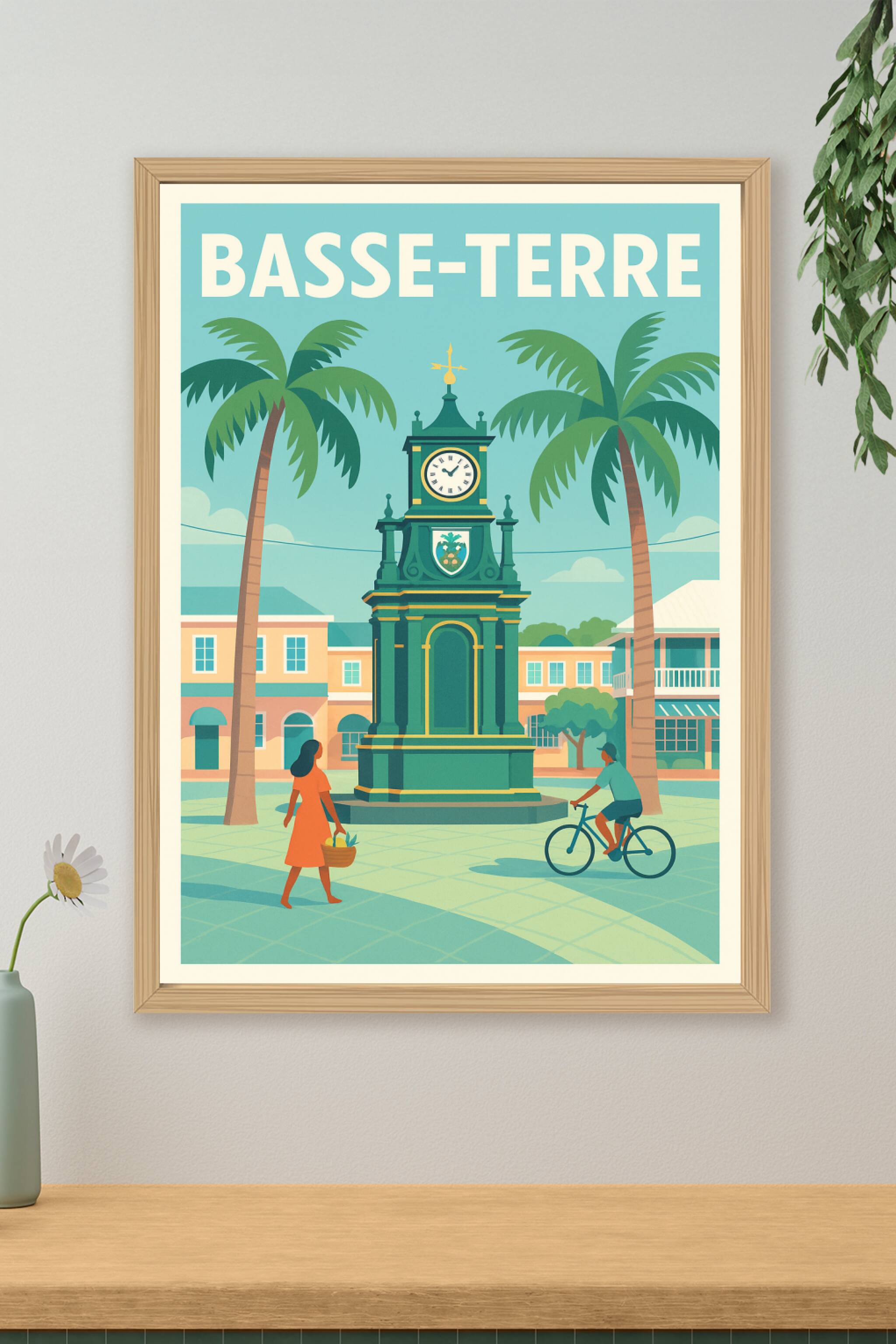 Affiche de Basse-Terre - Charme tropical au cœur de la ville