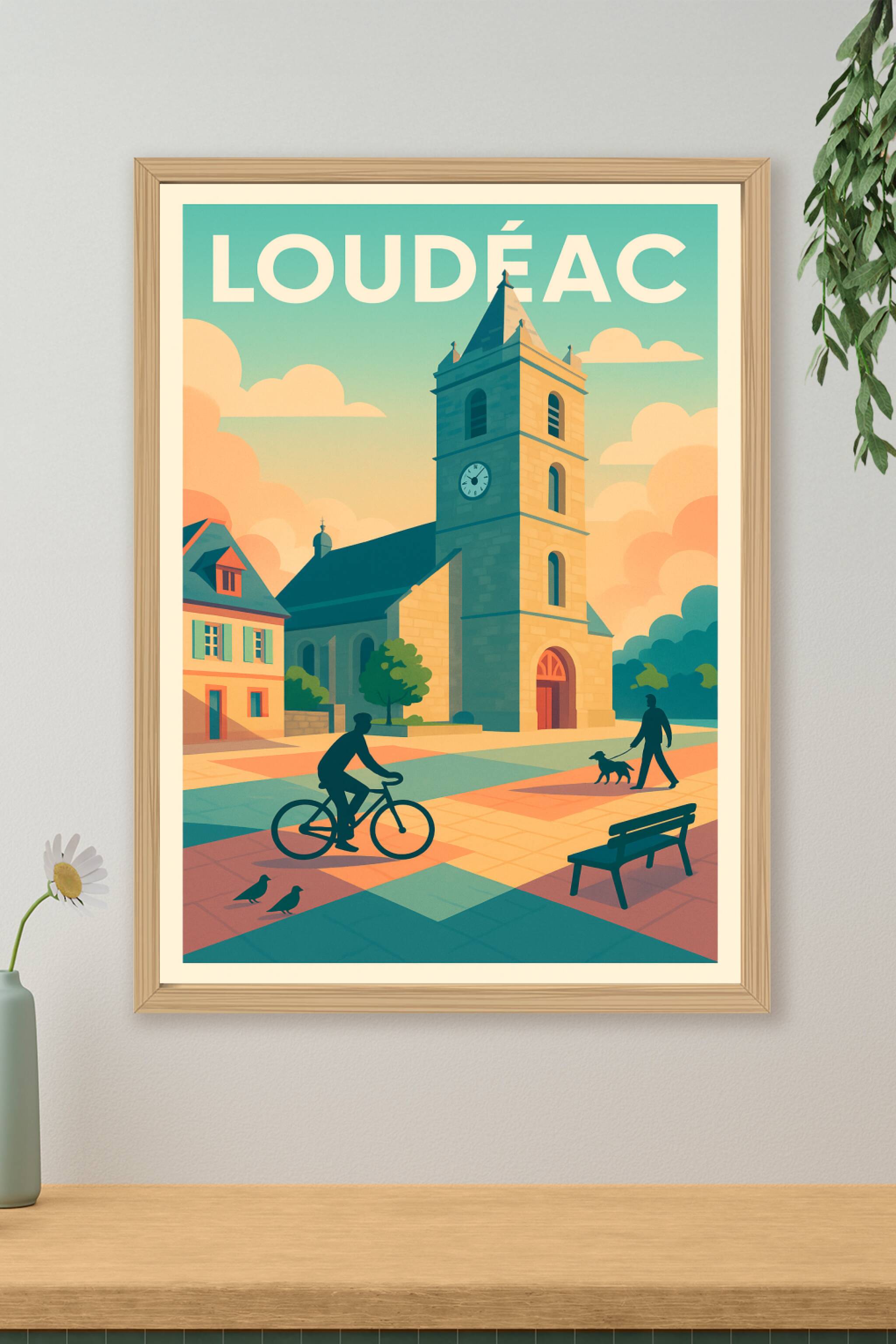 Affiche de Loudéac - Charme et sérénité au cœur de la Bretagne