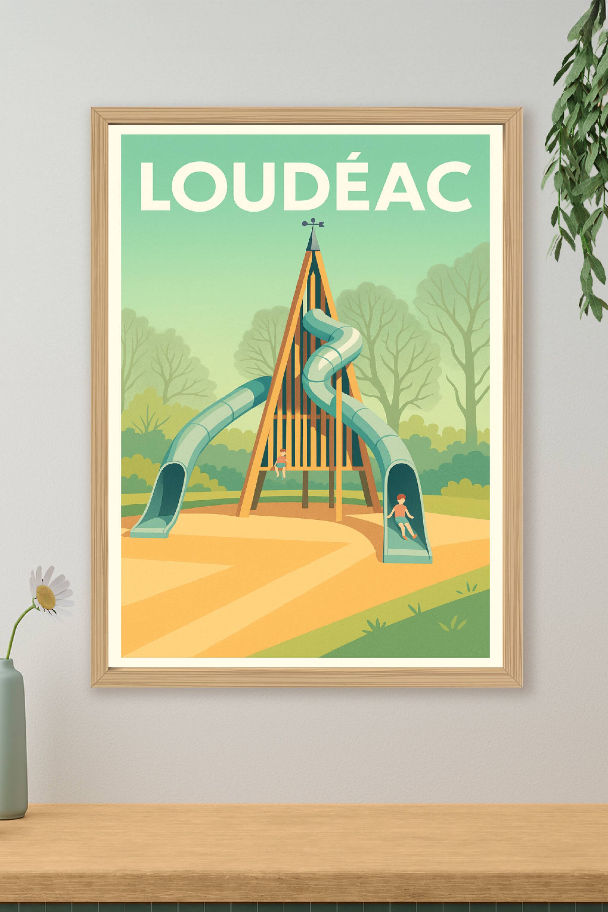 Affiche de Loudéac - L'aire de jeux qui émerveille