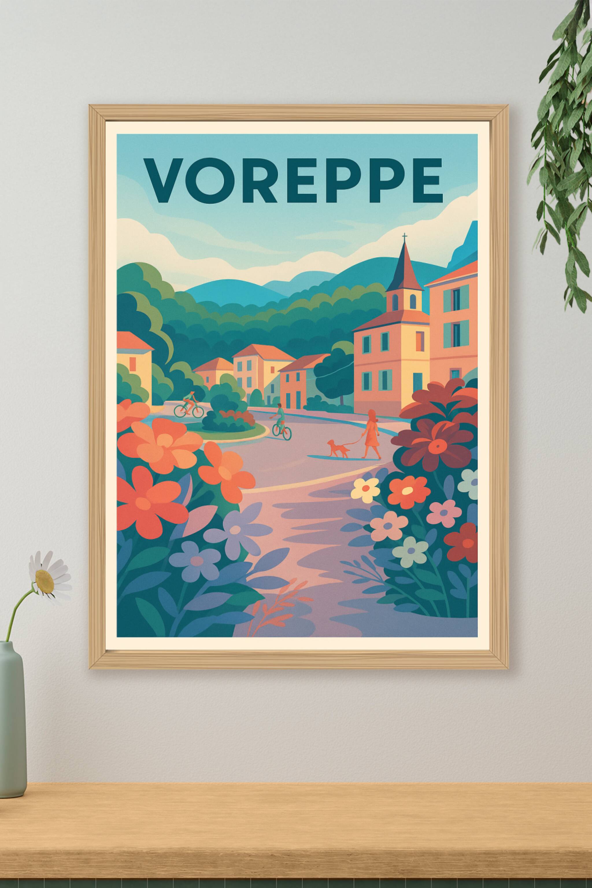 Affiche de Voreppe - Charme paisible au cœur de la nature
