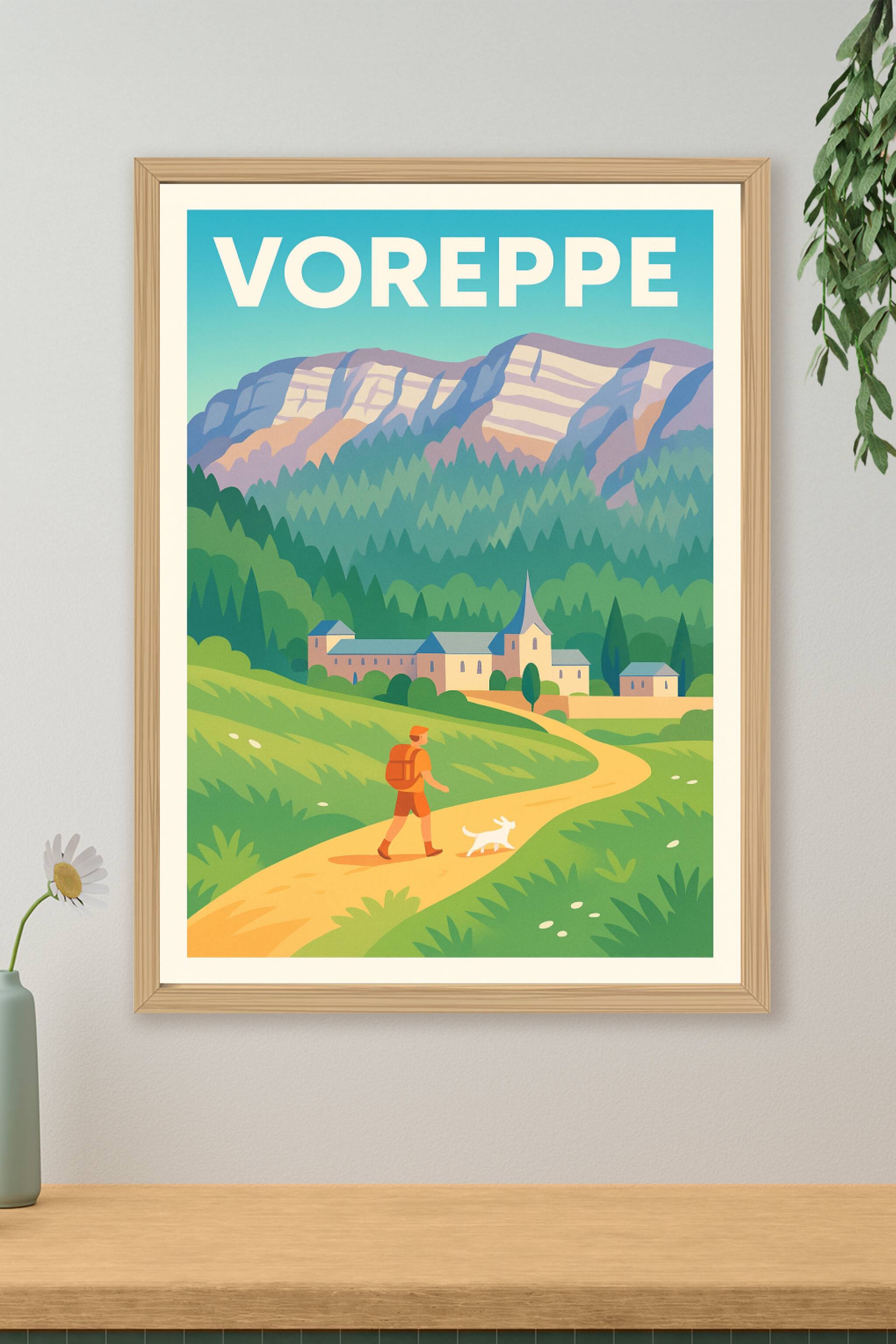 Affiche de Voreppe - Évasion nature et douceur alpine