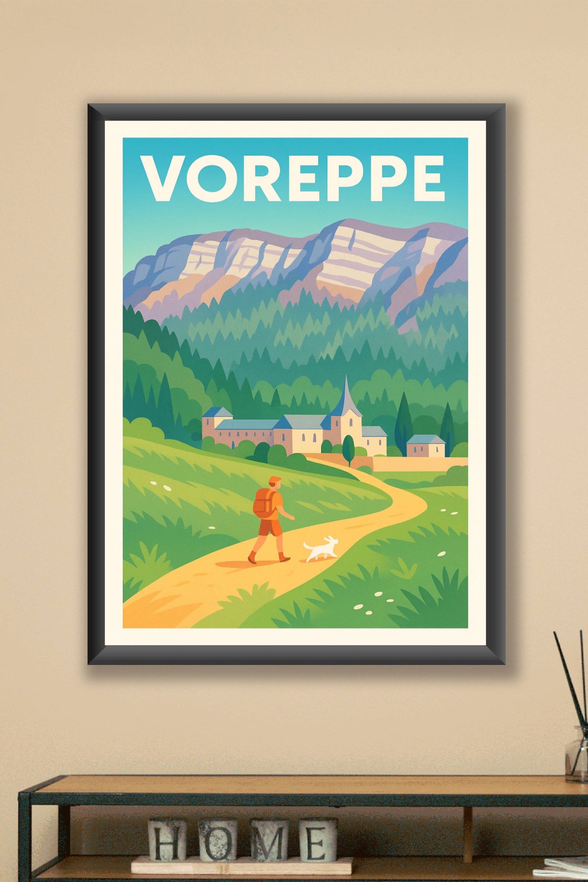 Affiche de Voreppe - Évasion nature et douceur alpine