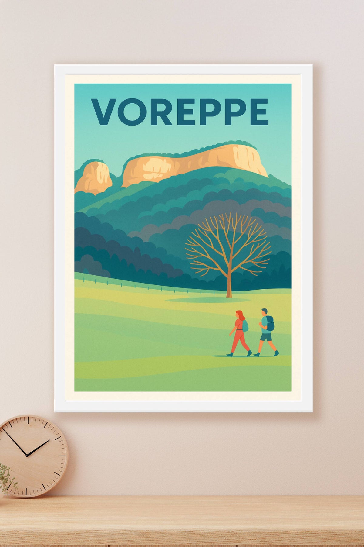 Affiche de Voreppe - Invitation à la randonnée au cœur de la nature