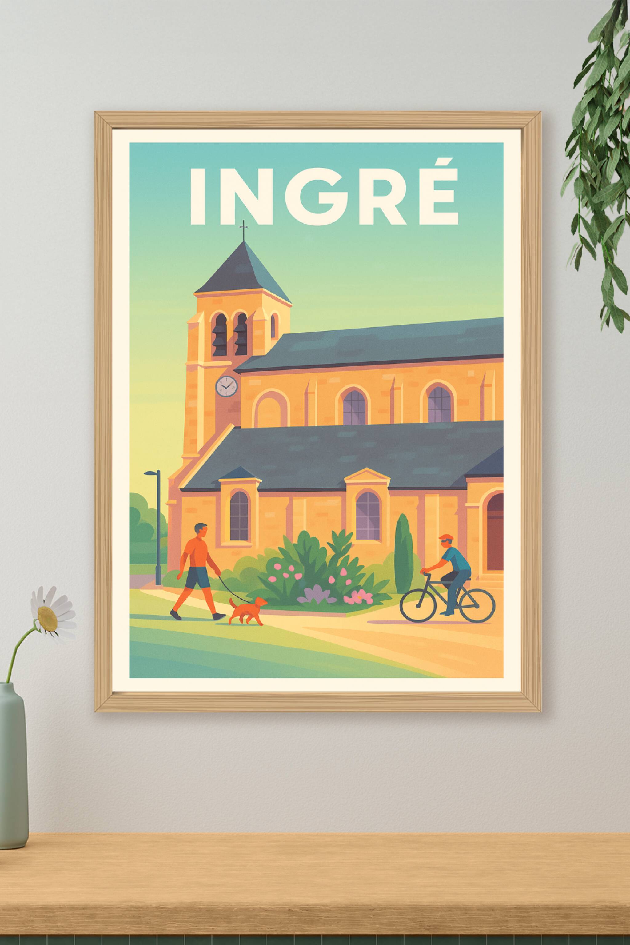Affiche de Ingré - Charme et sérénité au cœur du village