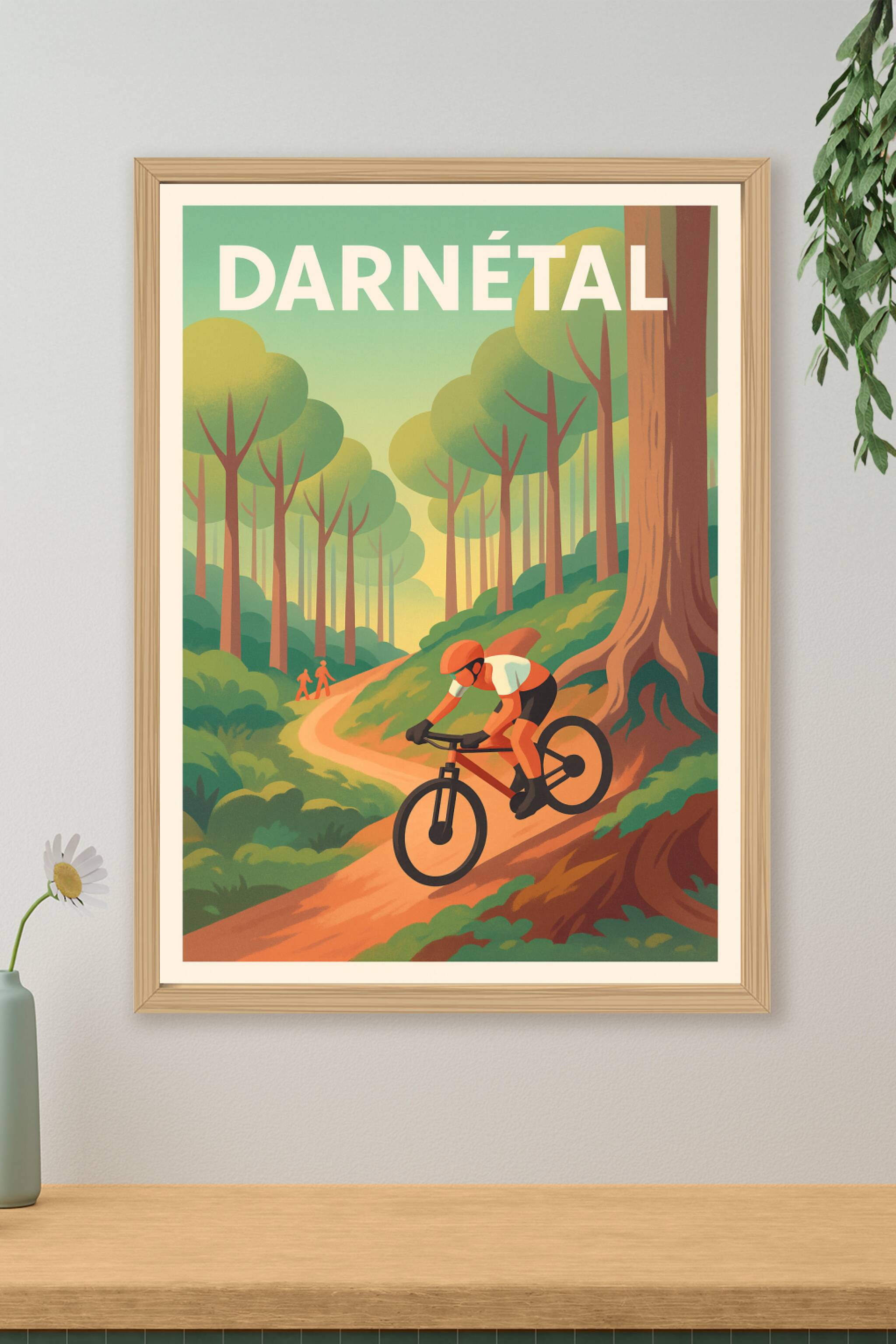Affiche de Darnétal - Aventure et nature à vélo