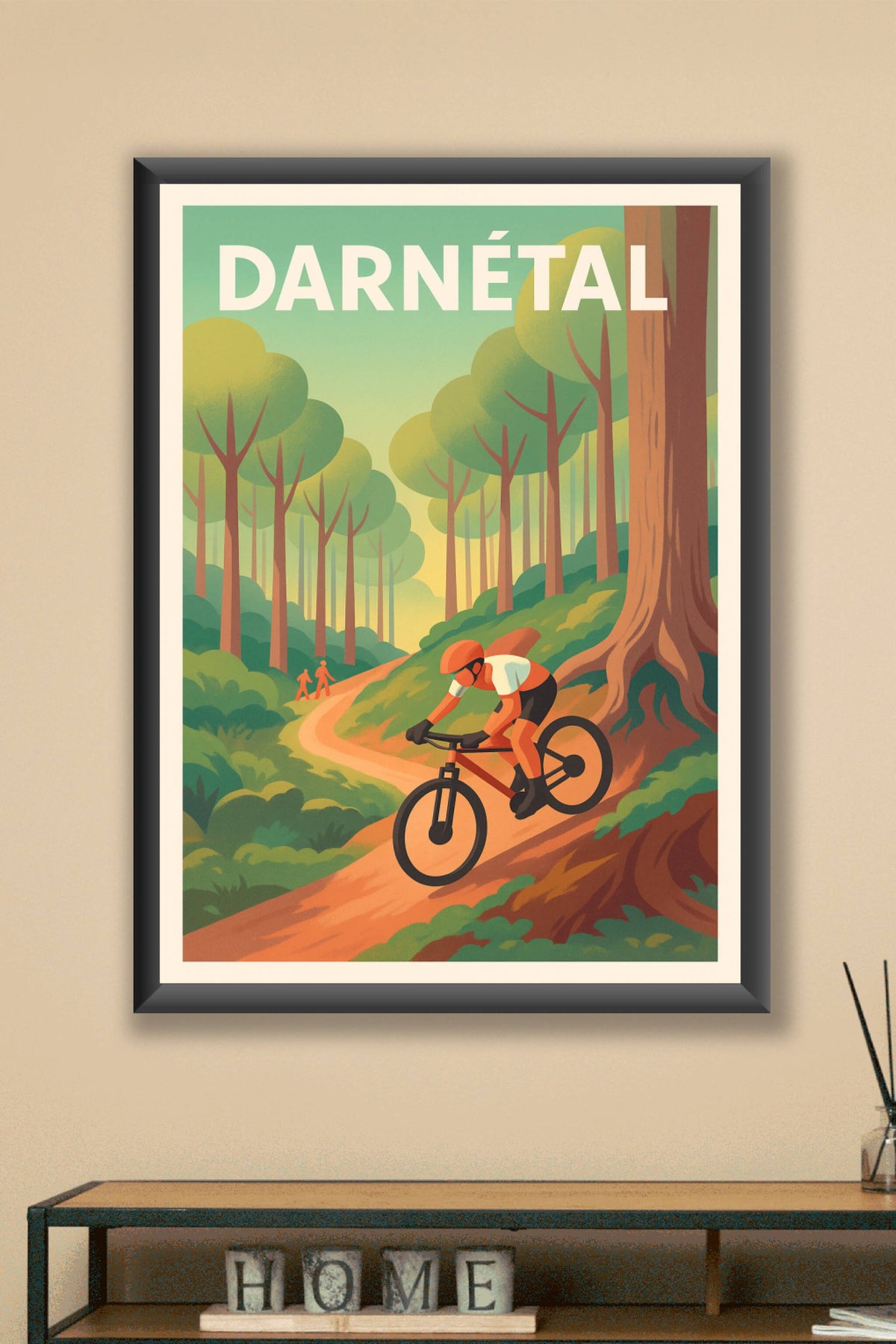 Affiche de Darnétal - Aventure et nature à vélo