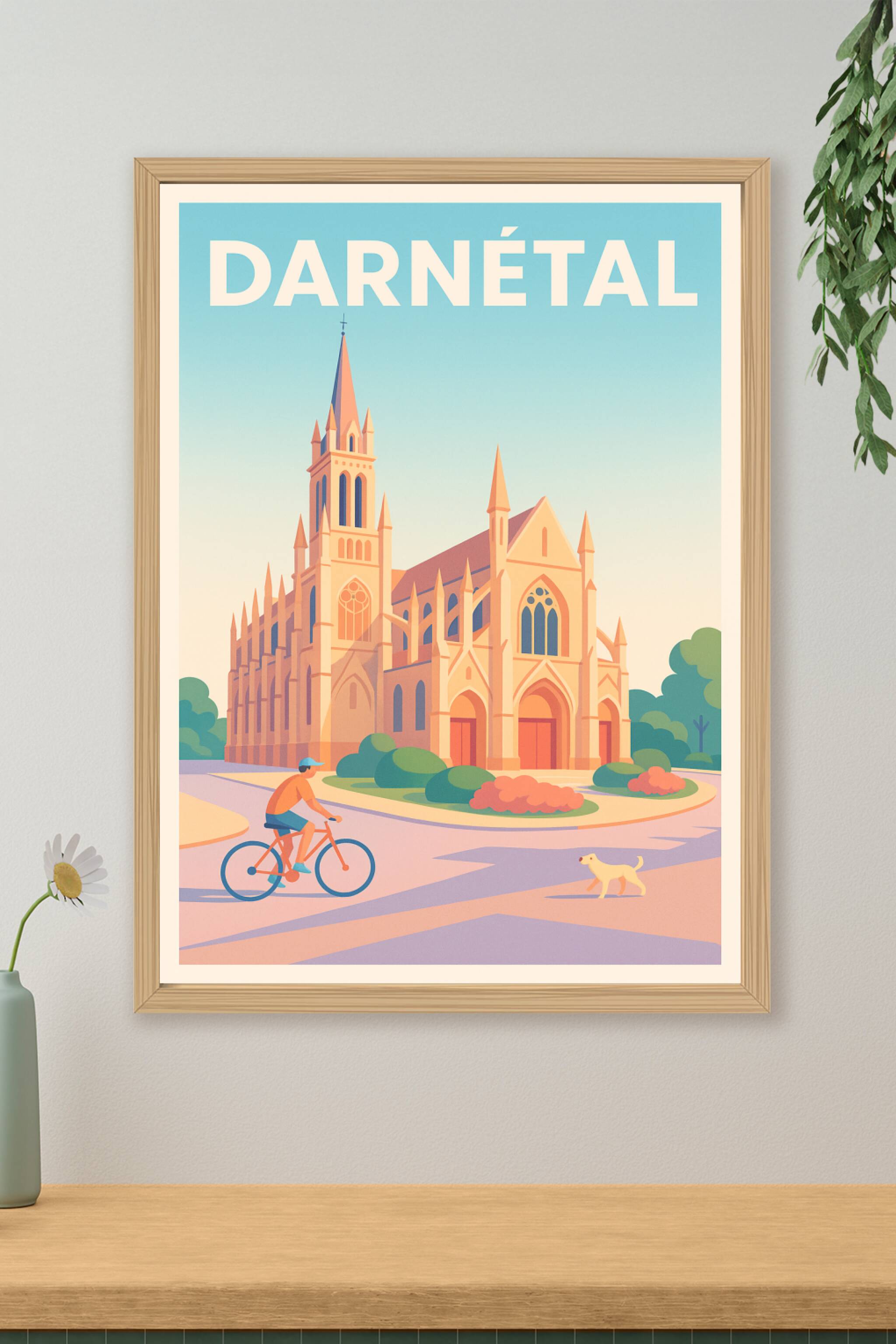 Affiche de Darnétal - Découvrez le charme architectural et paisible