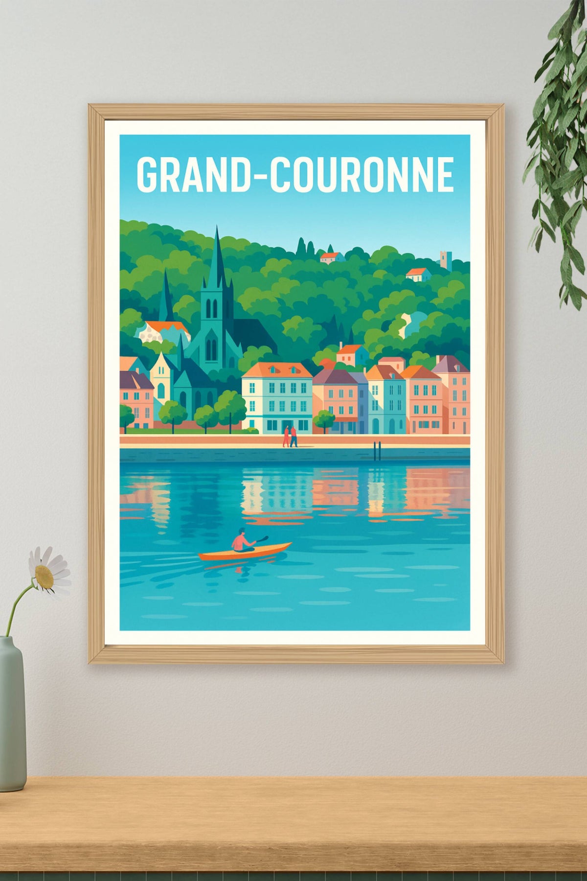 Affiche de Grand-Couronne - Charme paisible au bord de l'eau