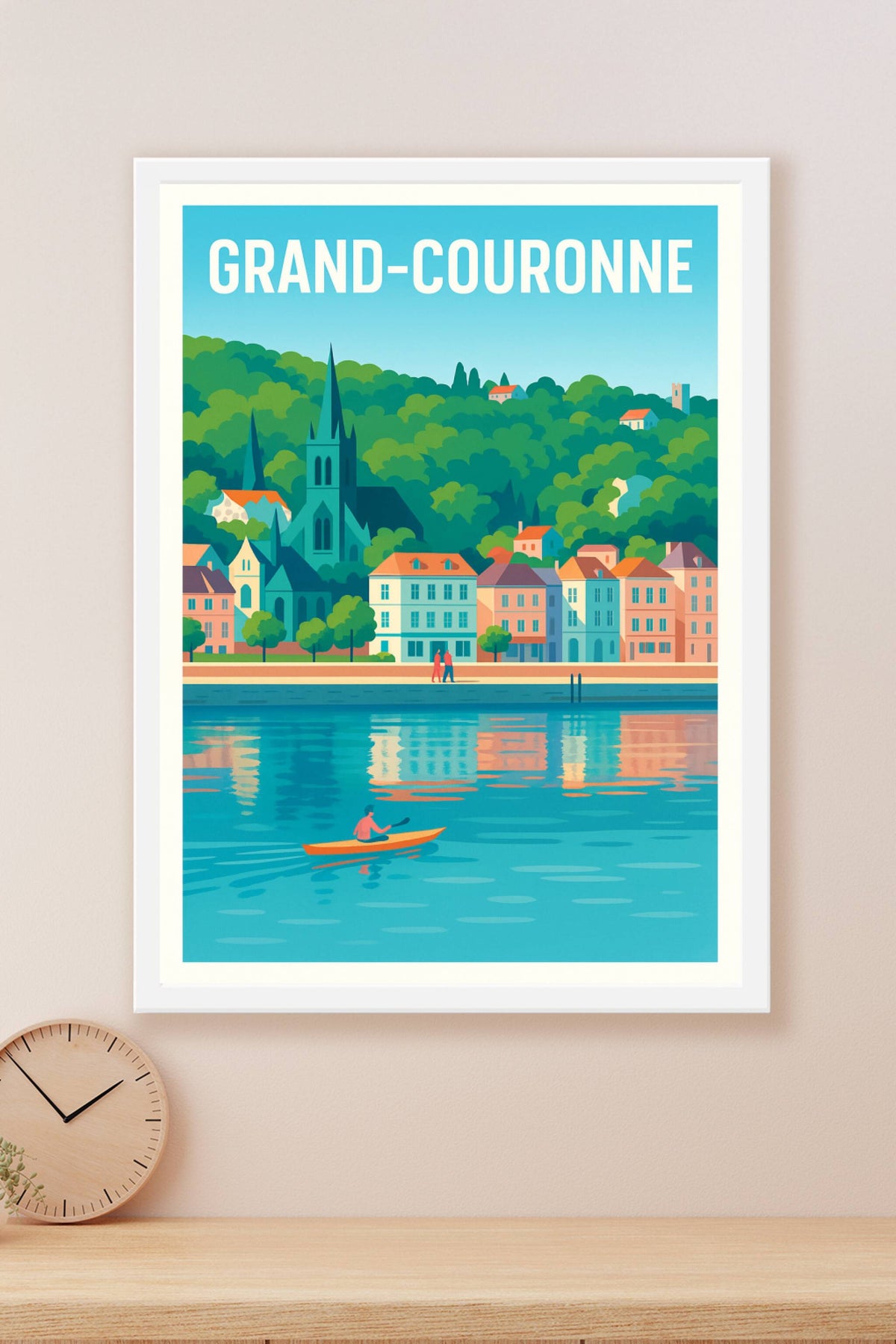 Affiche de Grand-Couronne - Charme paisible au bord de l'eau