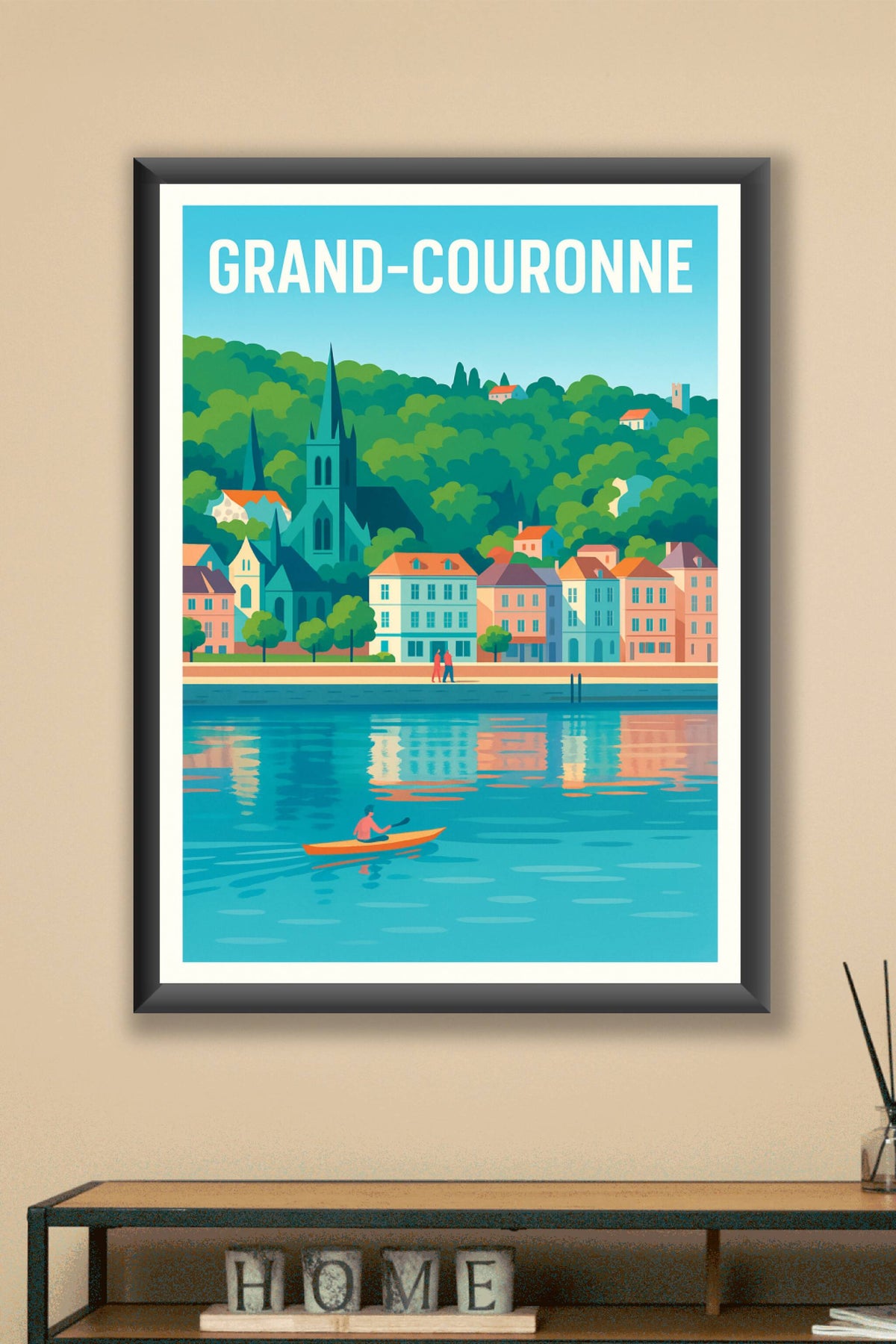Affiche de Grand-Couronne - Charme paisible au bord de l'eau