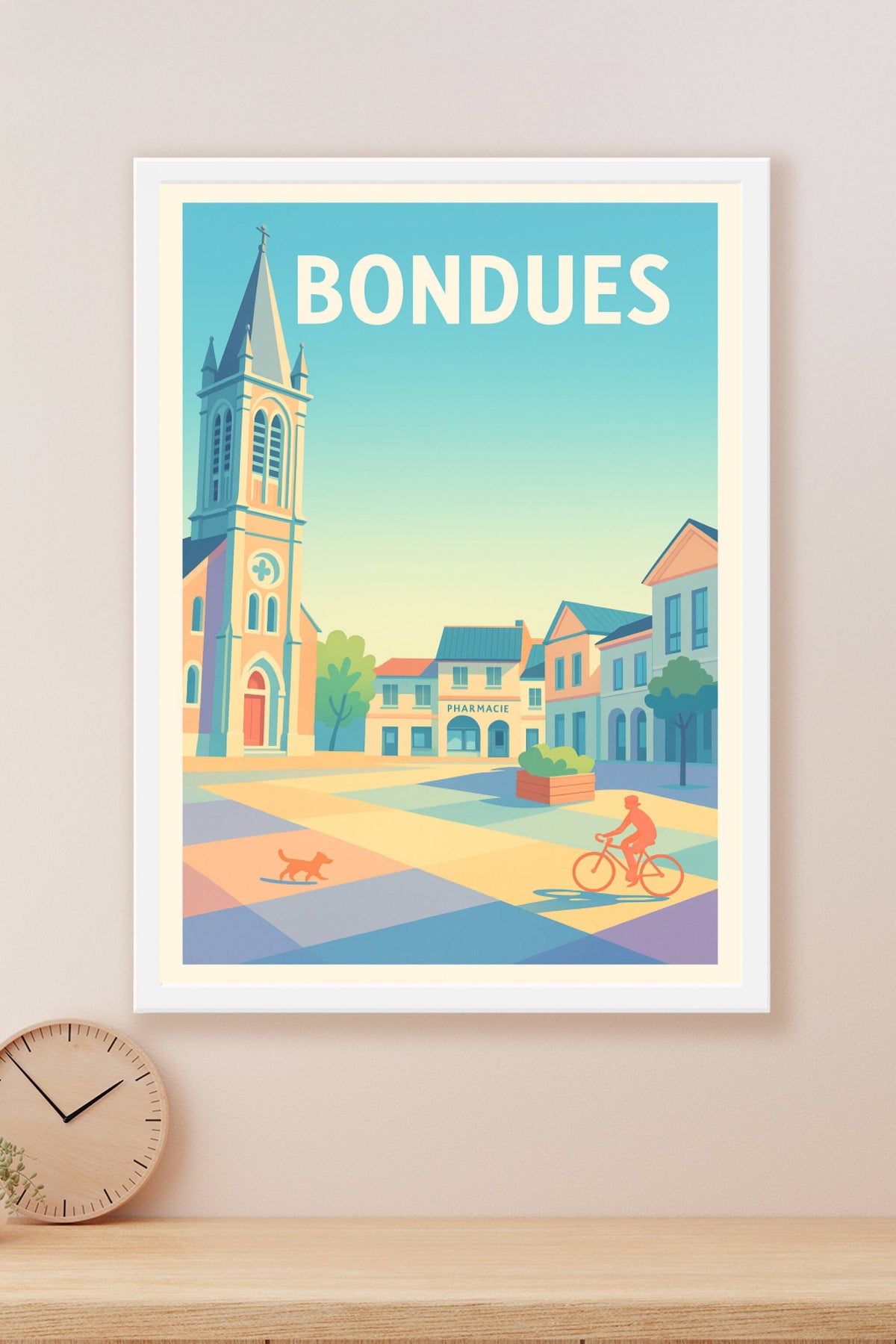 Affiche de Bondues - Charme d'une place paisible
