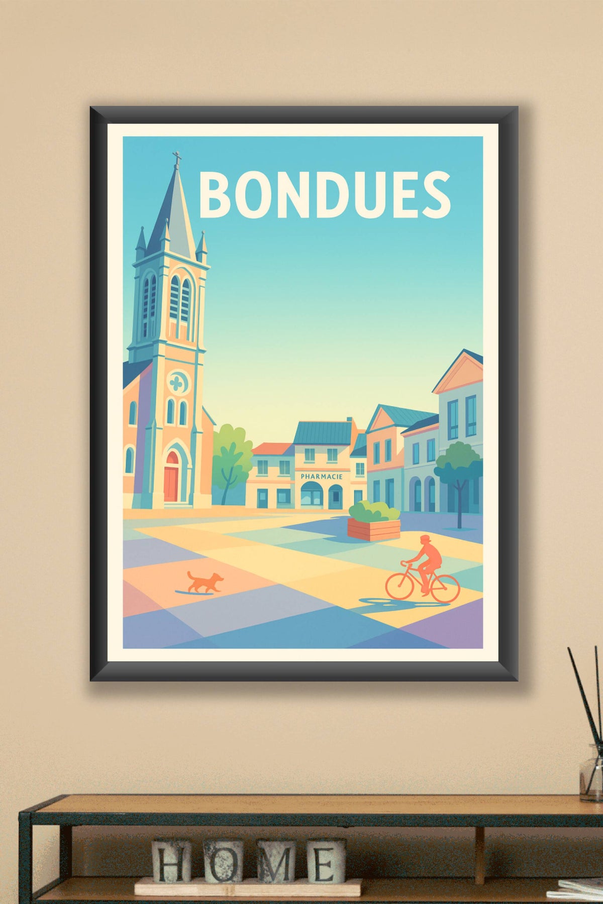 Affiche de Bondues - Charme d'une place paisible
