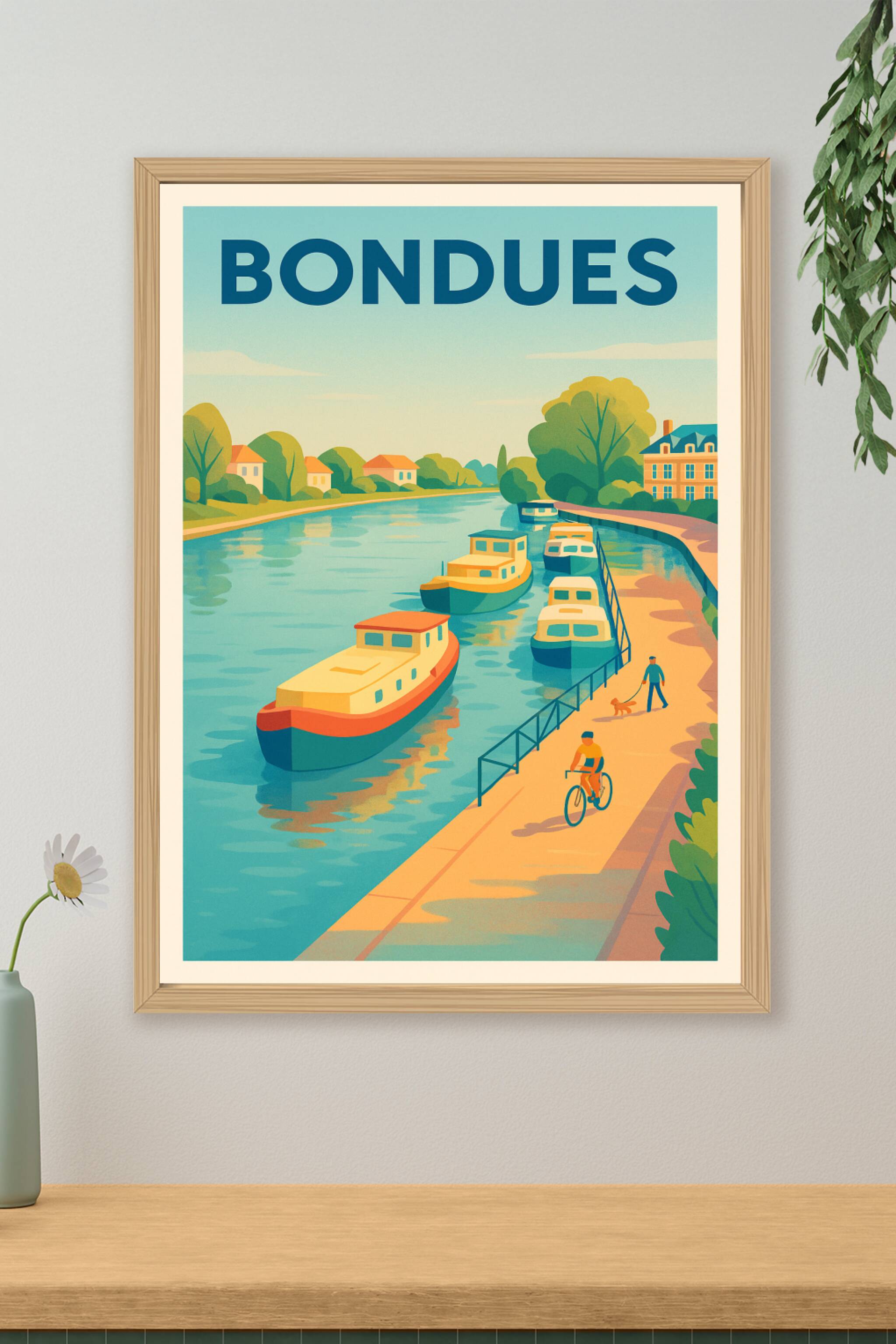 Affiche de Bondues - Tranquillité au fil de l'eau