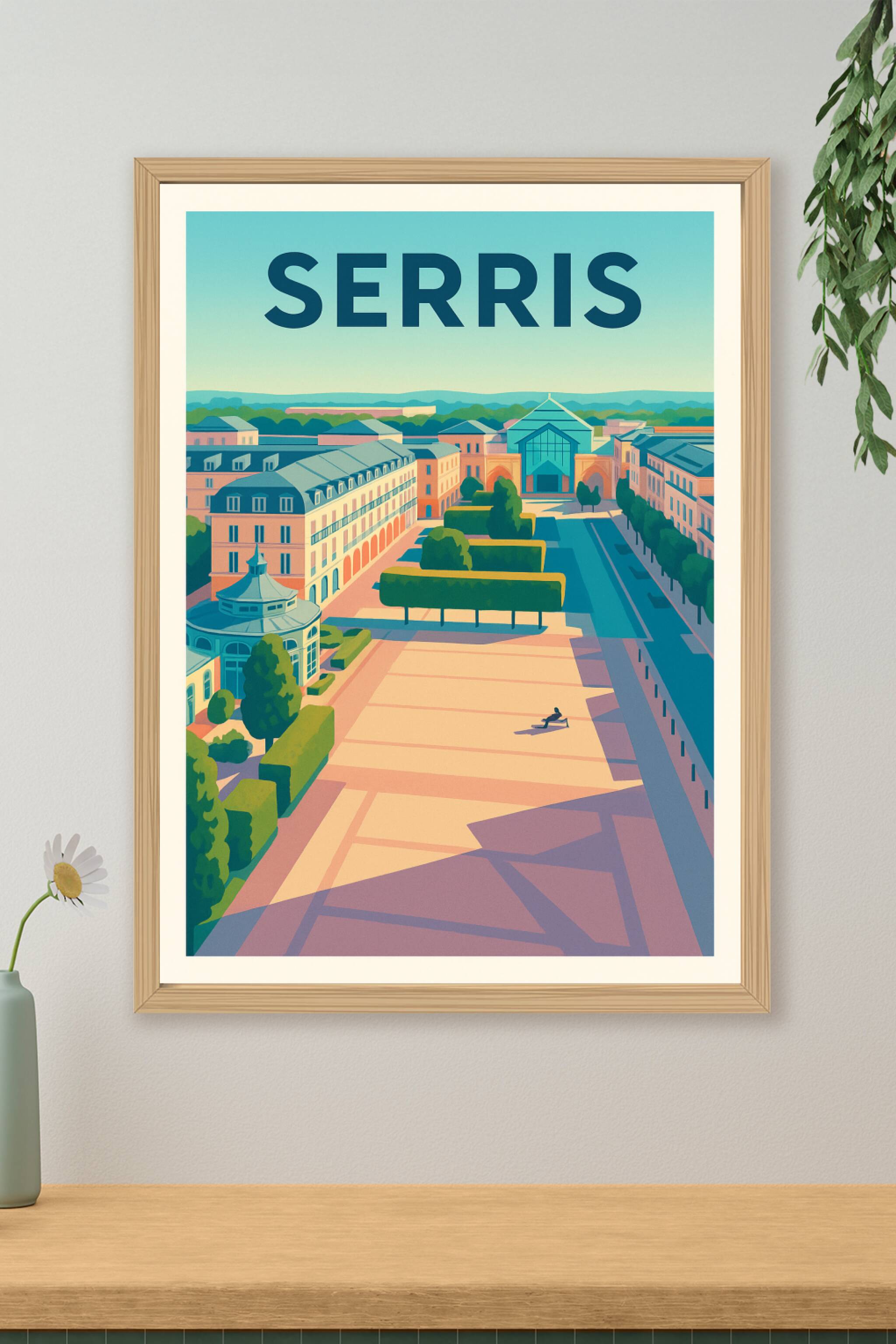 Affiche de Serris - Élégance et sérénité urbaine