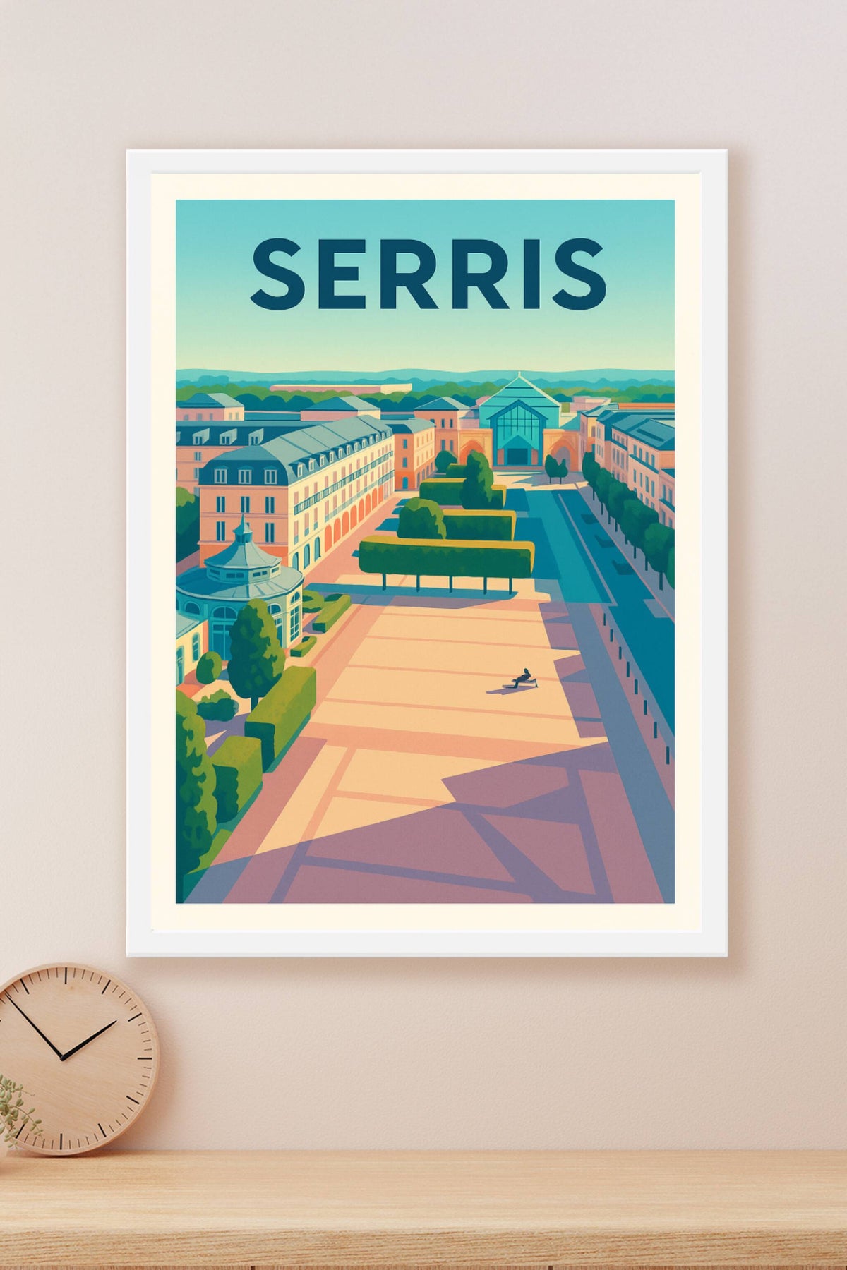 Affiche de Serris - Élégance et sérénité urbaine