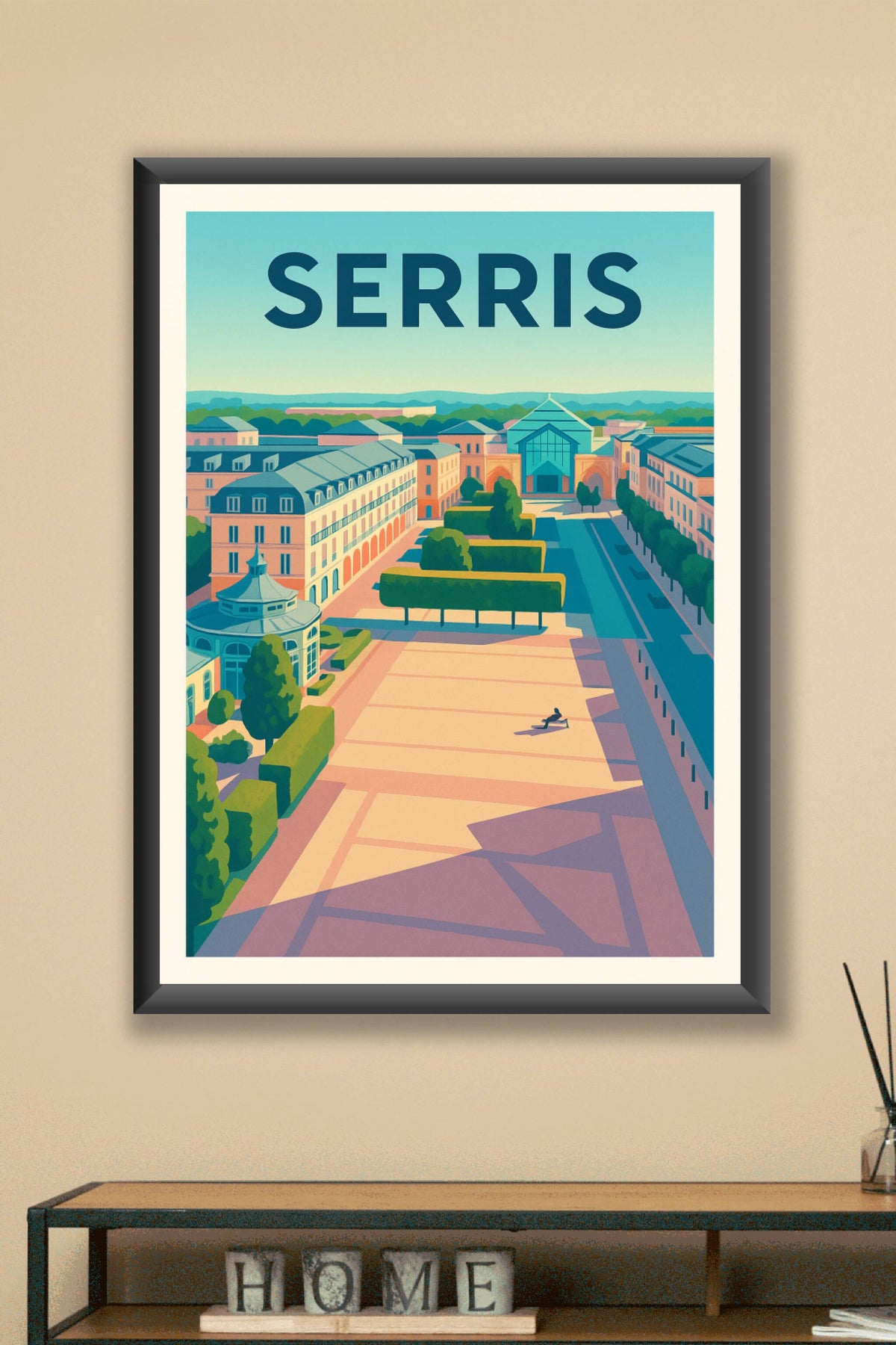 Affiche de Serris - Élégance et sérénité urbaine