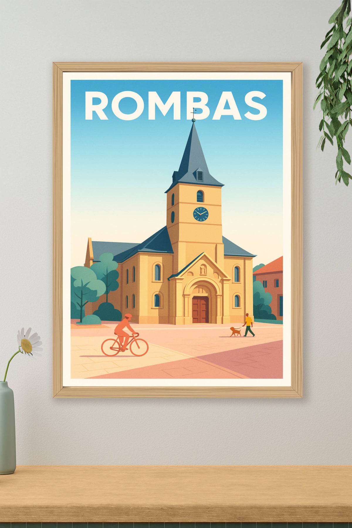 Affiche de Rombas - L'élégance intemporelle au cœur de la ville