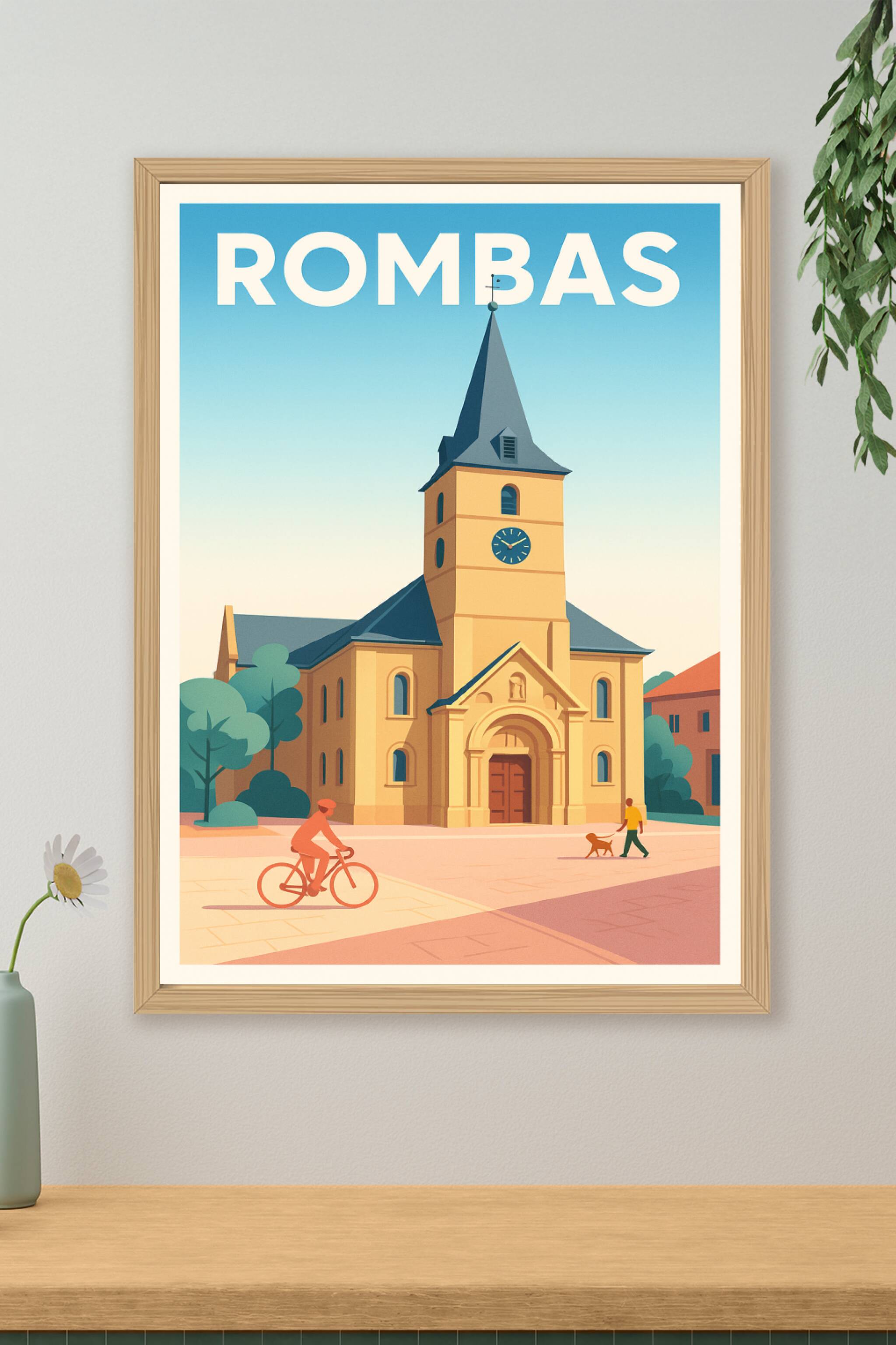 Affiche de Rombas - L'élégance intemporelle au cœur de la ville
