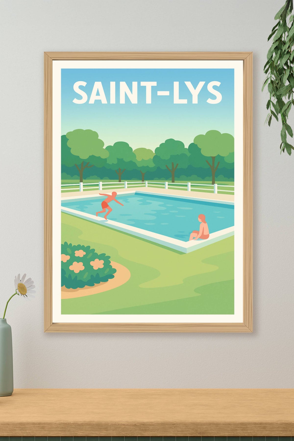 Affiche de Saint-Lys - Fraîcheur et détente estivale