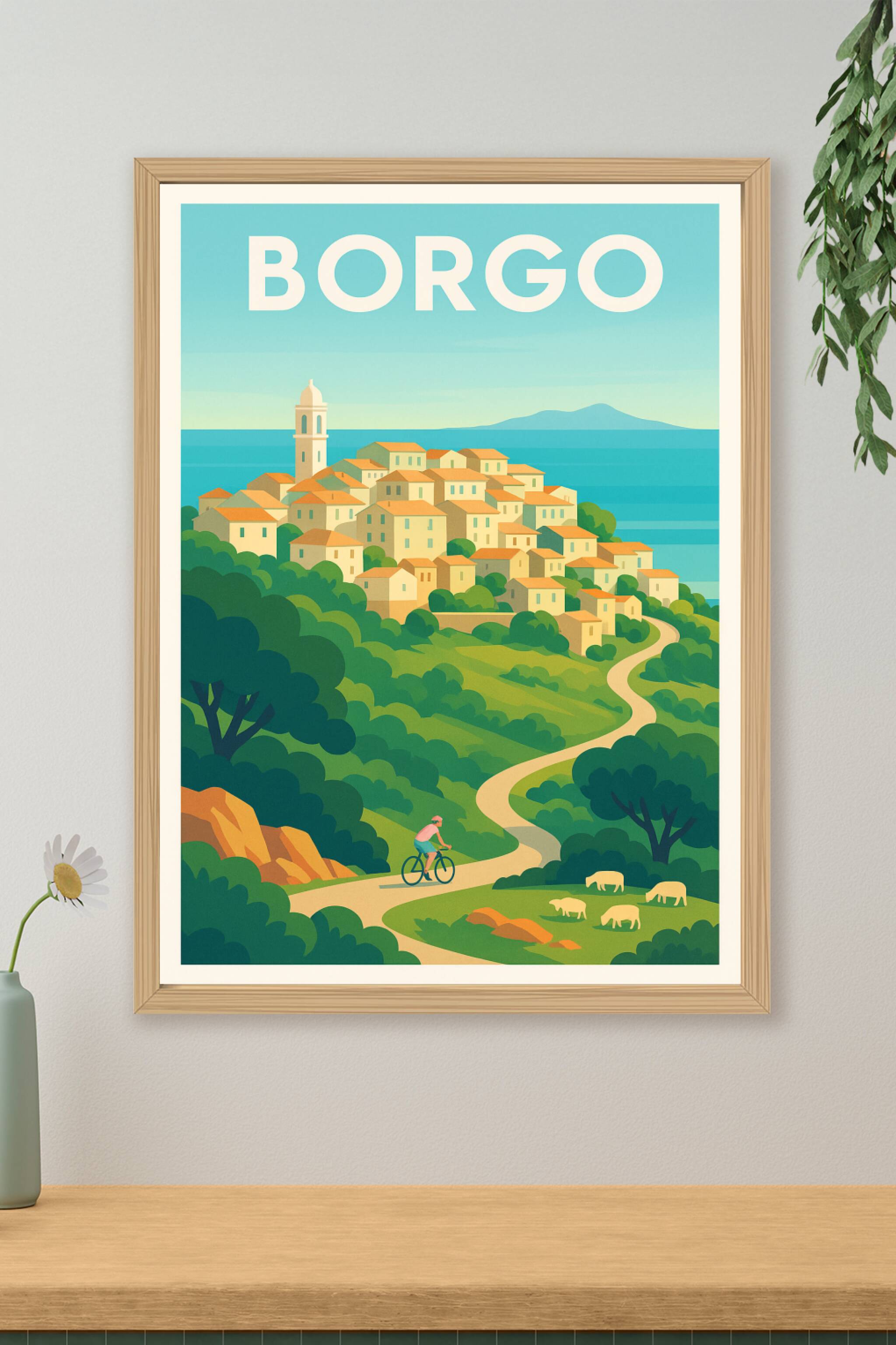 Affiche de Borgo - Escapade paisible en Méditerranée