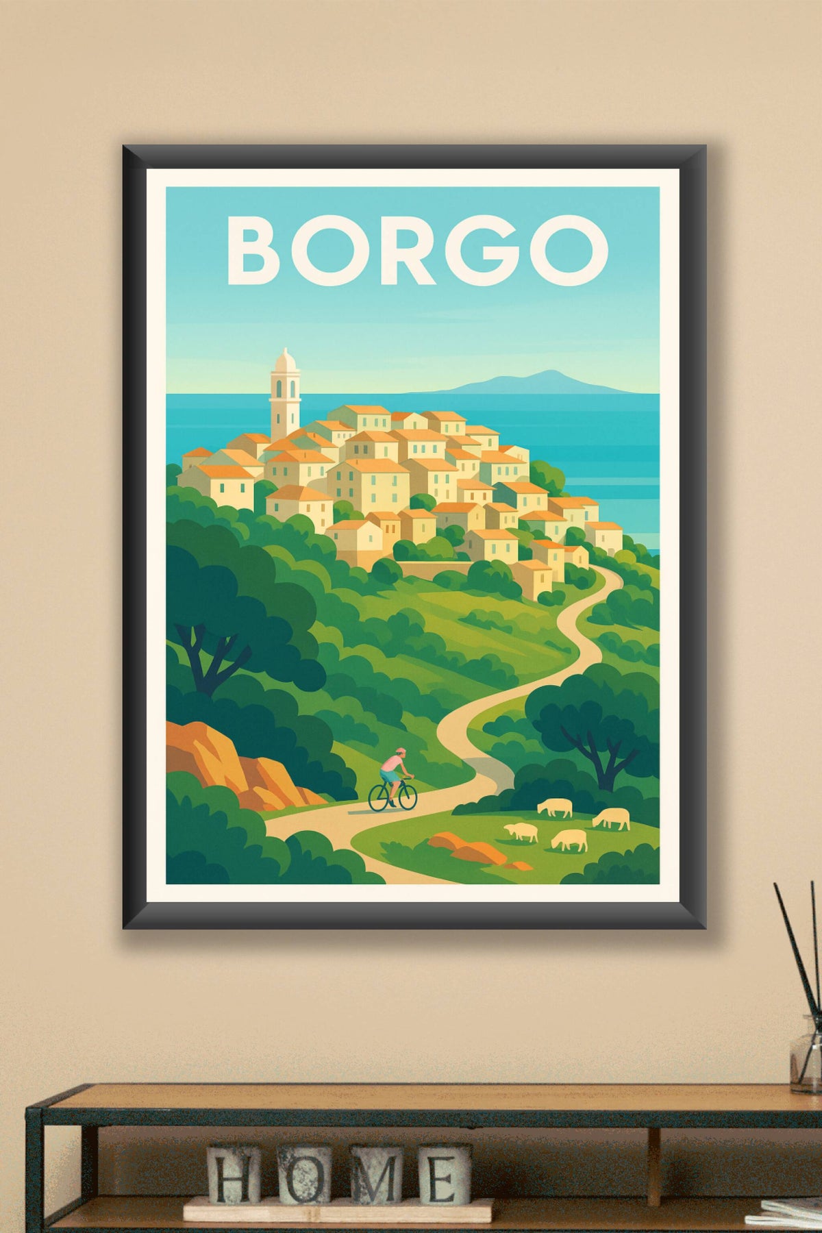 Affiche de Borgo - Escapade paisible en Méditerranée