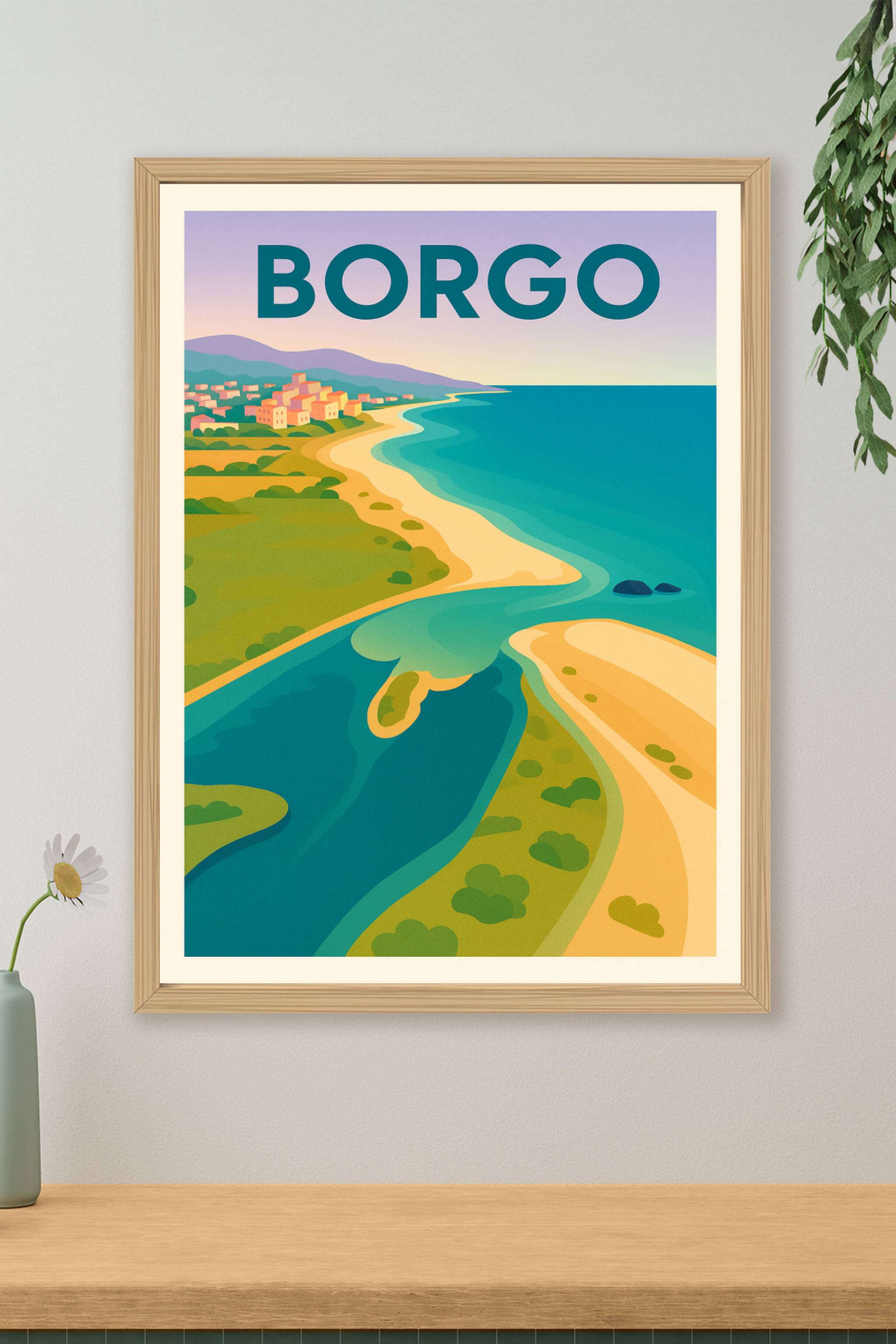 Affiche de Borgo - Évasion balnéaire entre mer et rivière