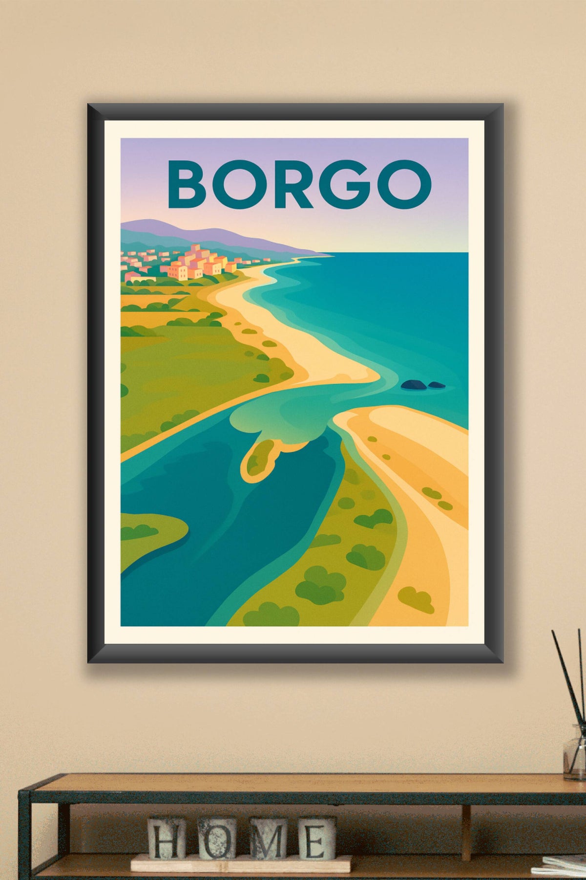 Affiche de Borgo - Évasion balnéaire entre mer et rivière
