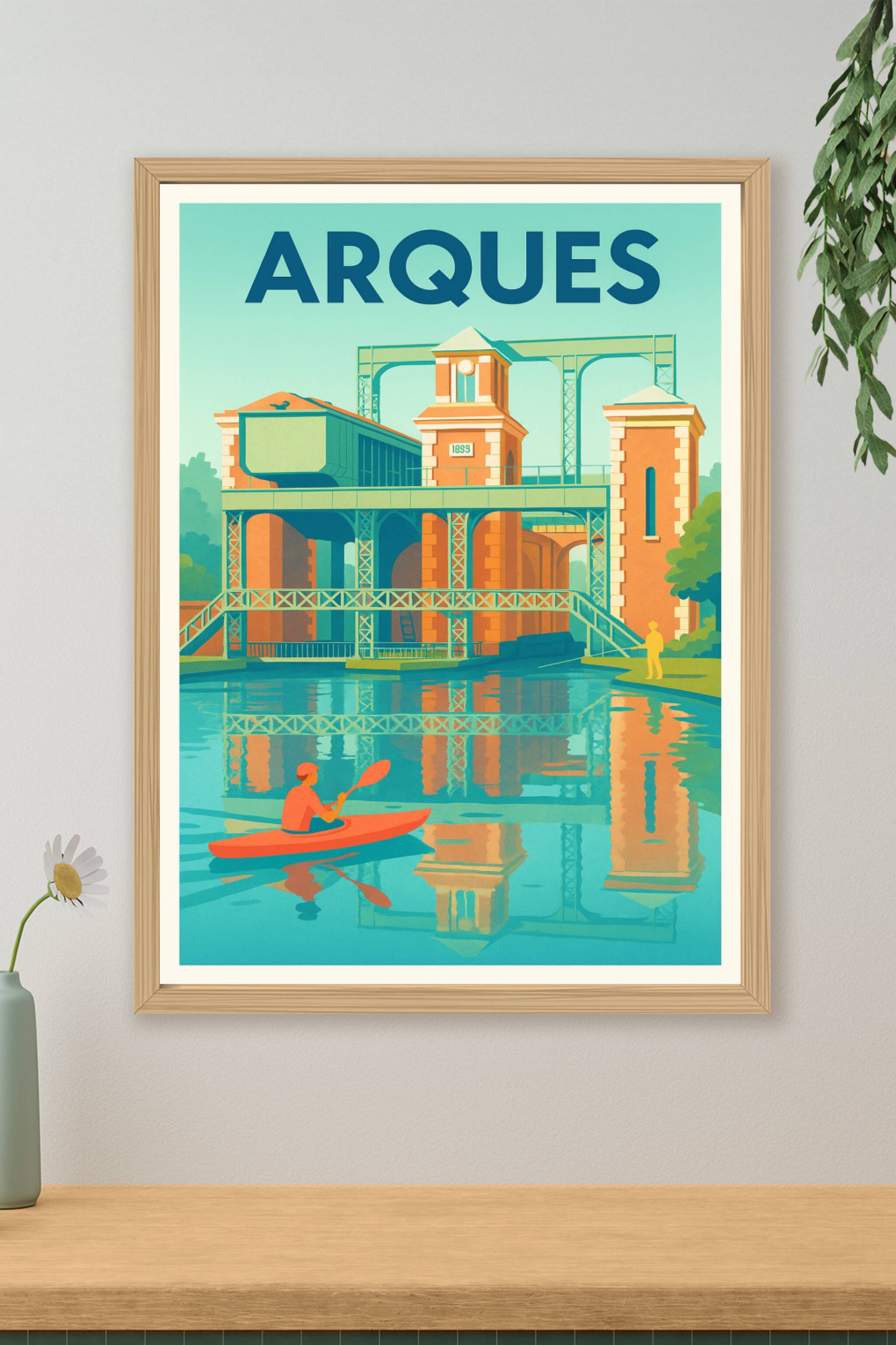Affiche de Arques - L'élégance industrielle au fil de l'eau
