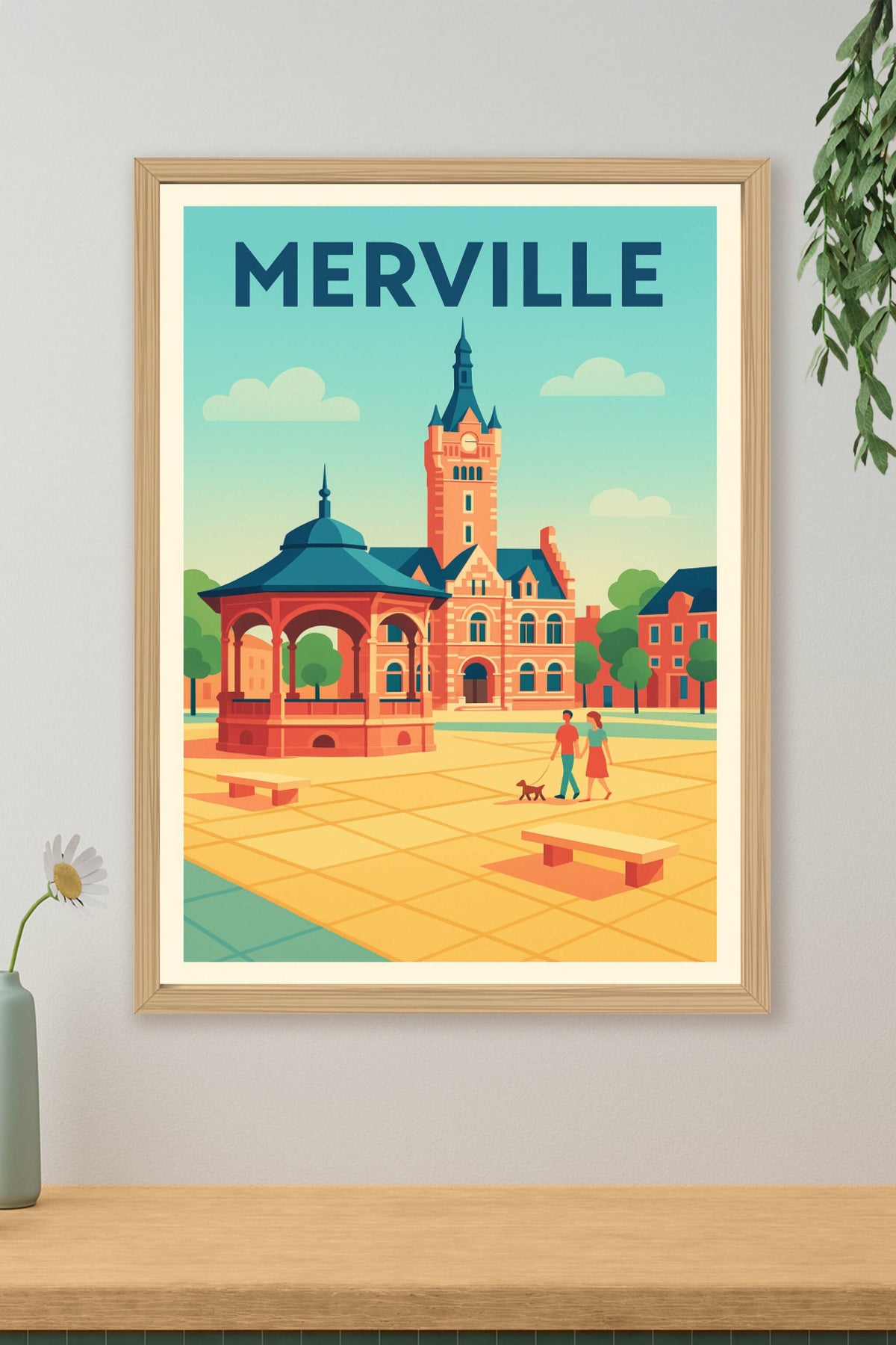 Affiche de Merville - Charme et sérénité au cœur de la ville