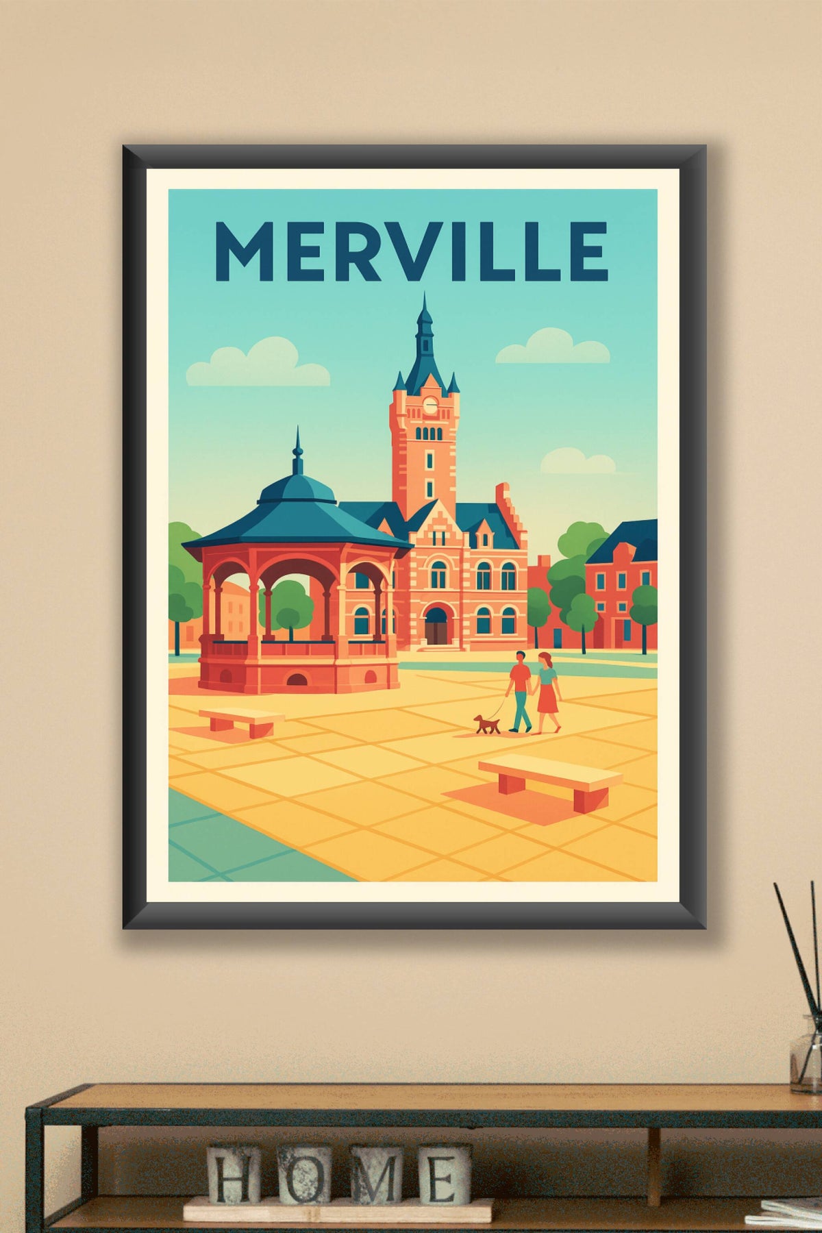 Affiche de Merville - Charme et sérénité au cœur de la ville