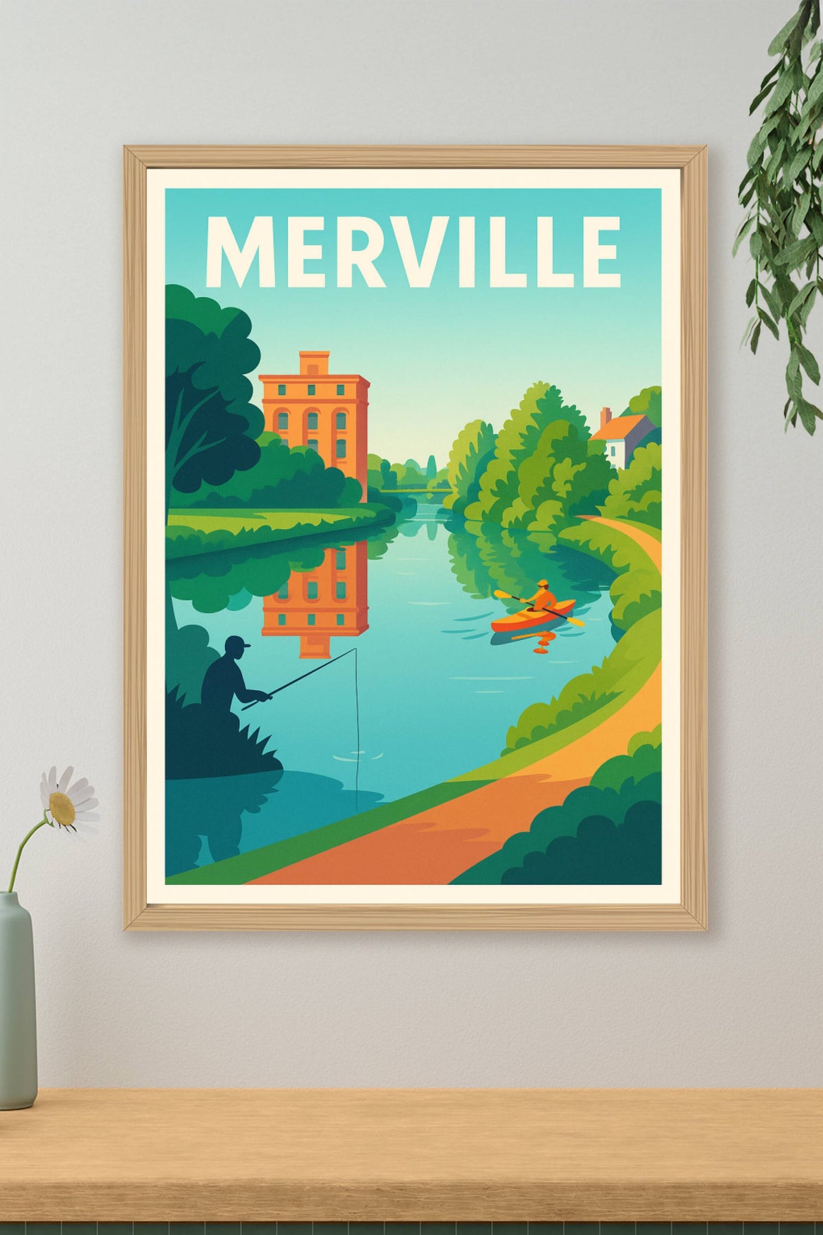 Affiche de Merville - Tranquillité au fil de l'eau