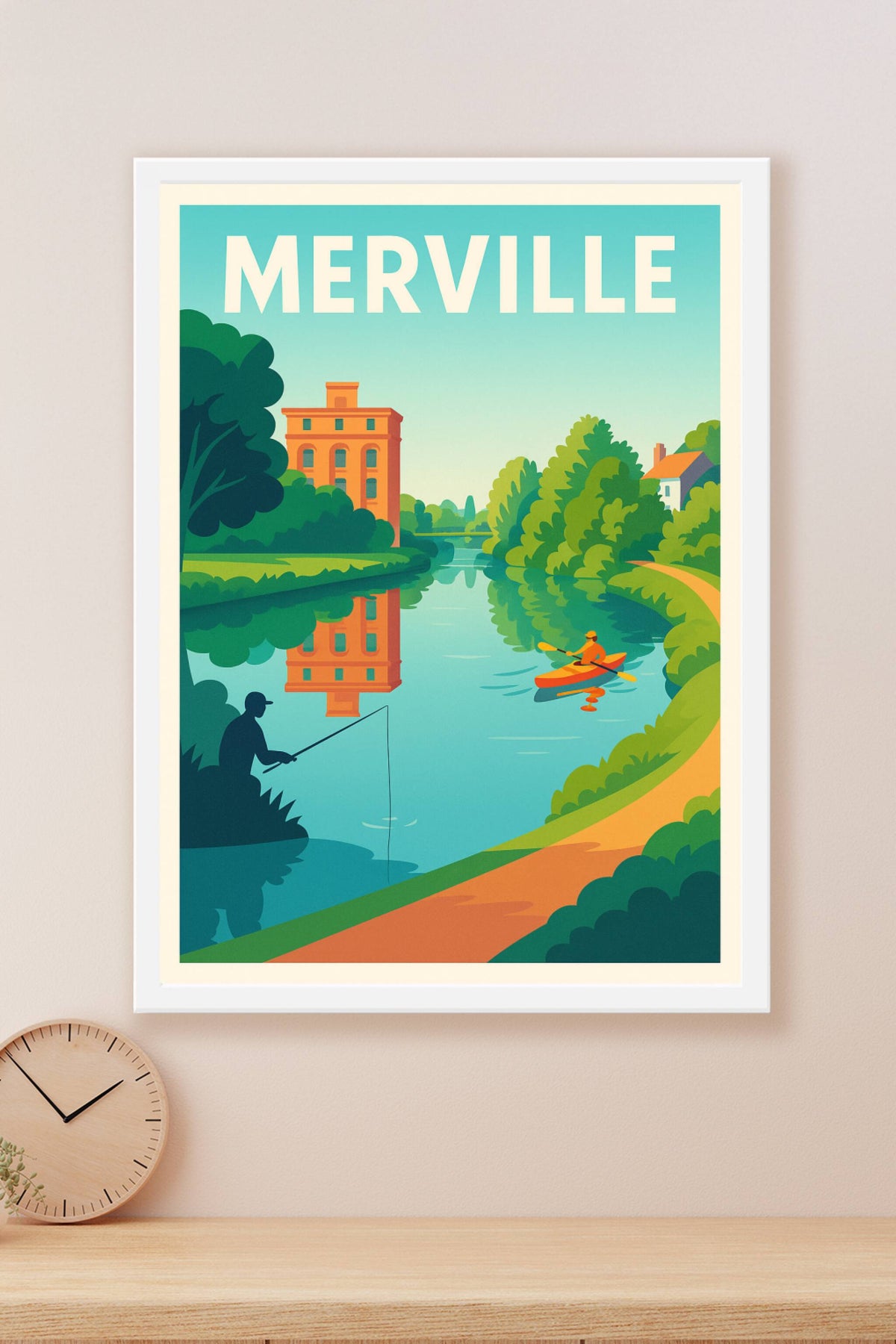 Affiche de Merville - Tranquillité au fil de l'eau