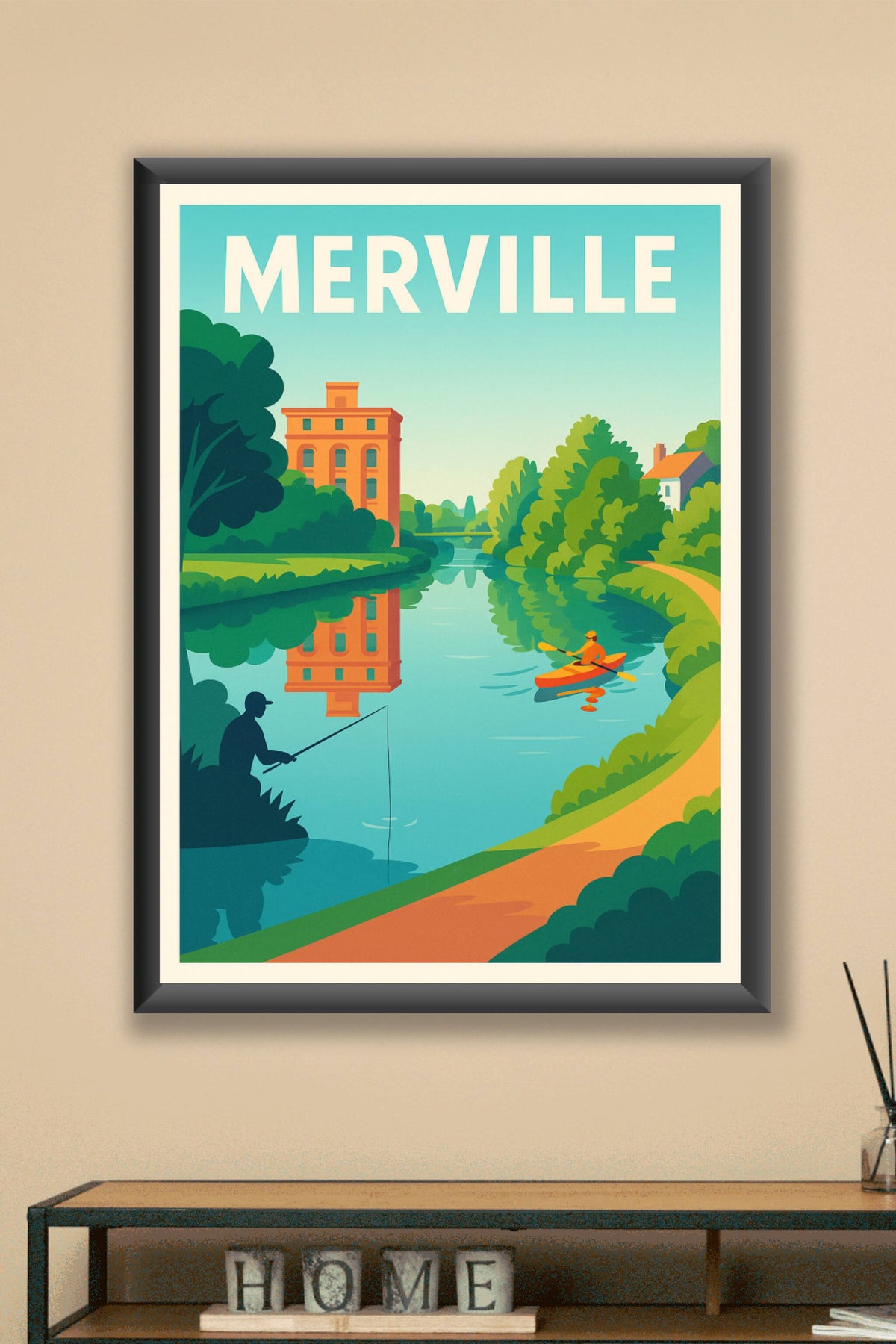 Affiche de Merville - Tranquillité au fil de l'eau