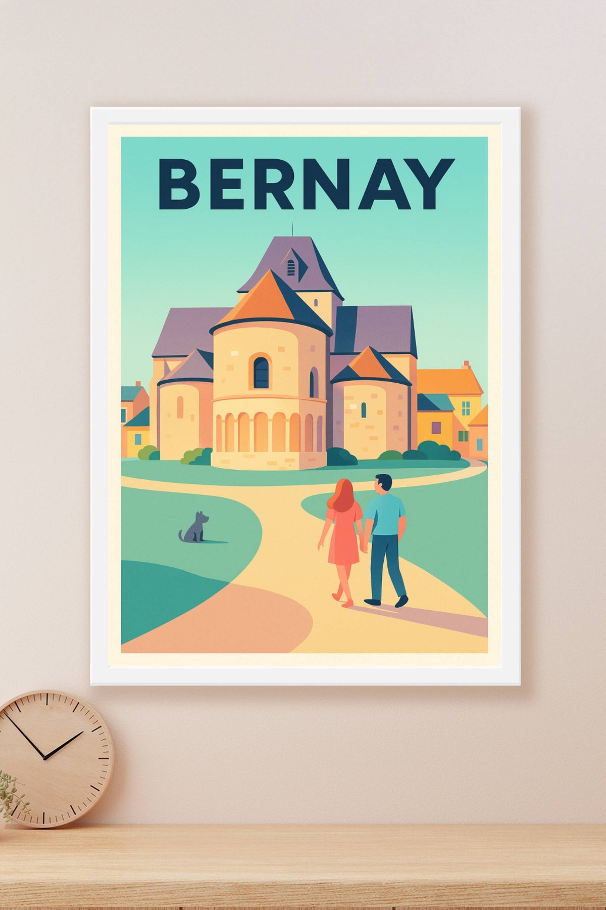 Affiche de Bernay - Promenade romantique au cœur de la Normandie