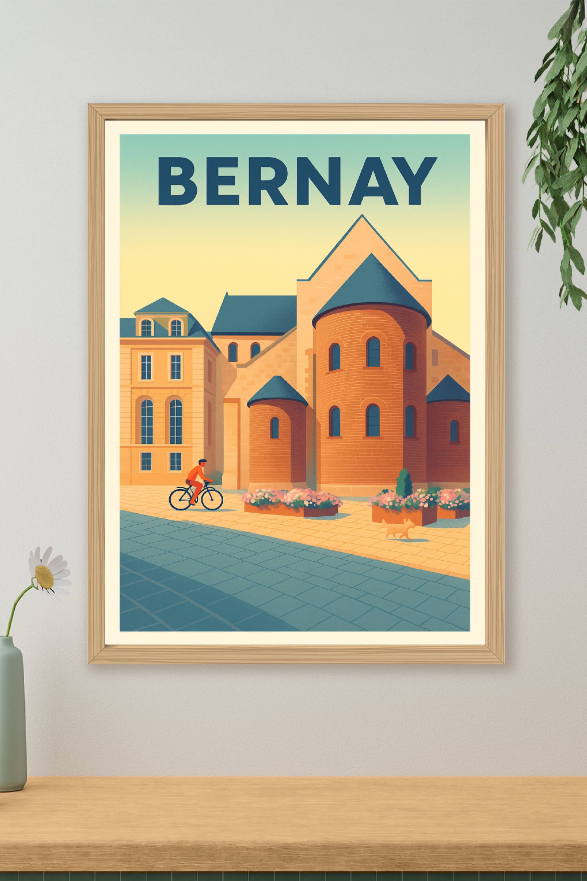 Affiche de Bernay - Charme et douceur normande