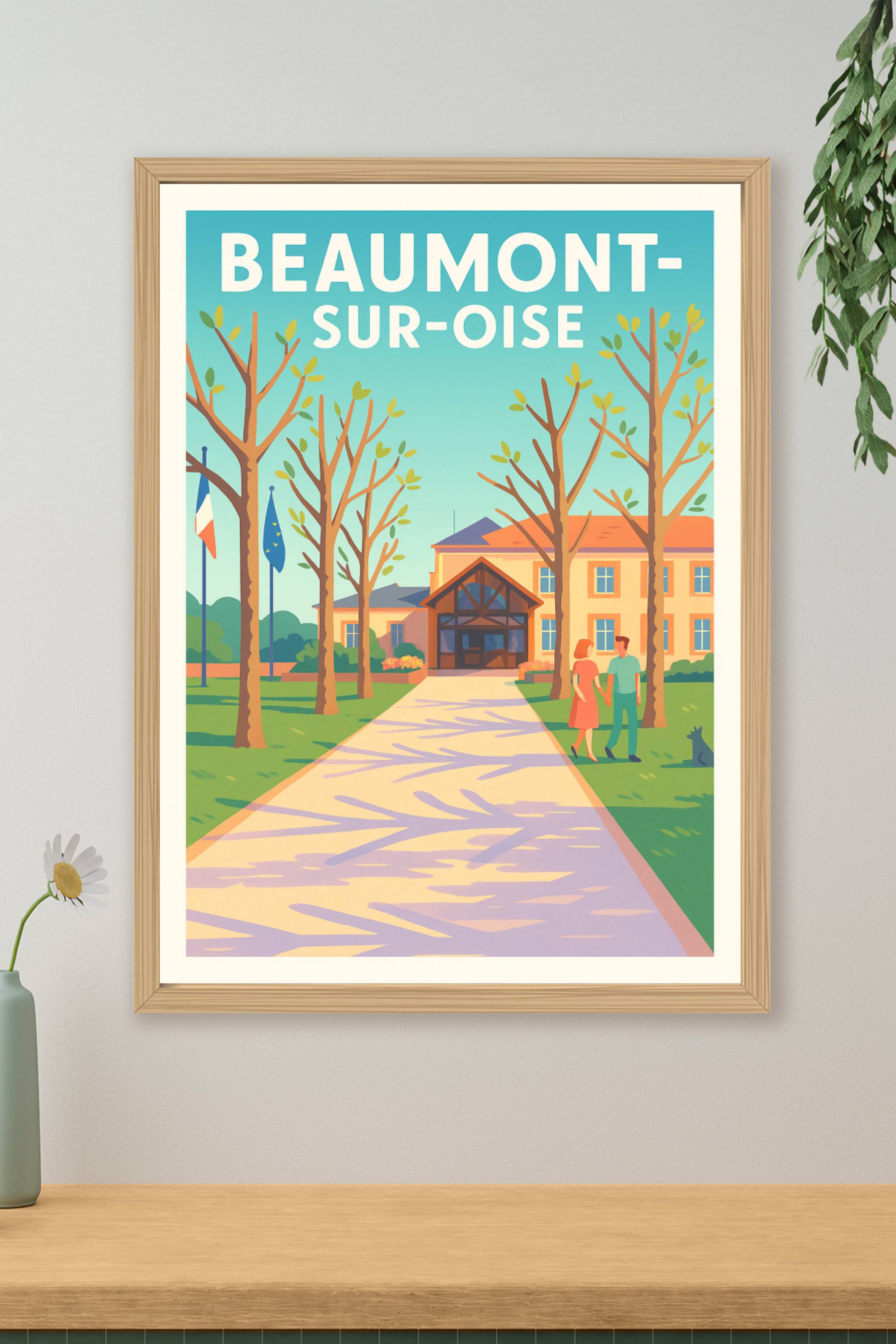 Affiche de Beaumont-sur-Oise - Charme paisible et verdure en ville