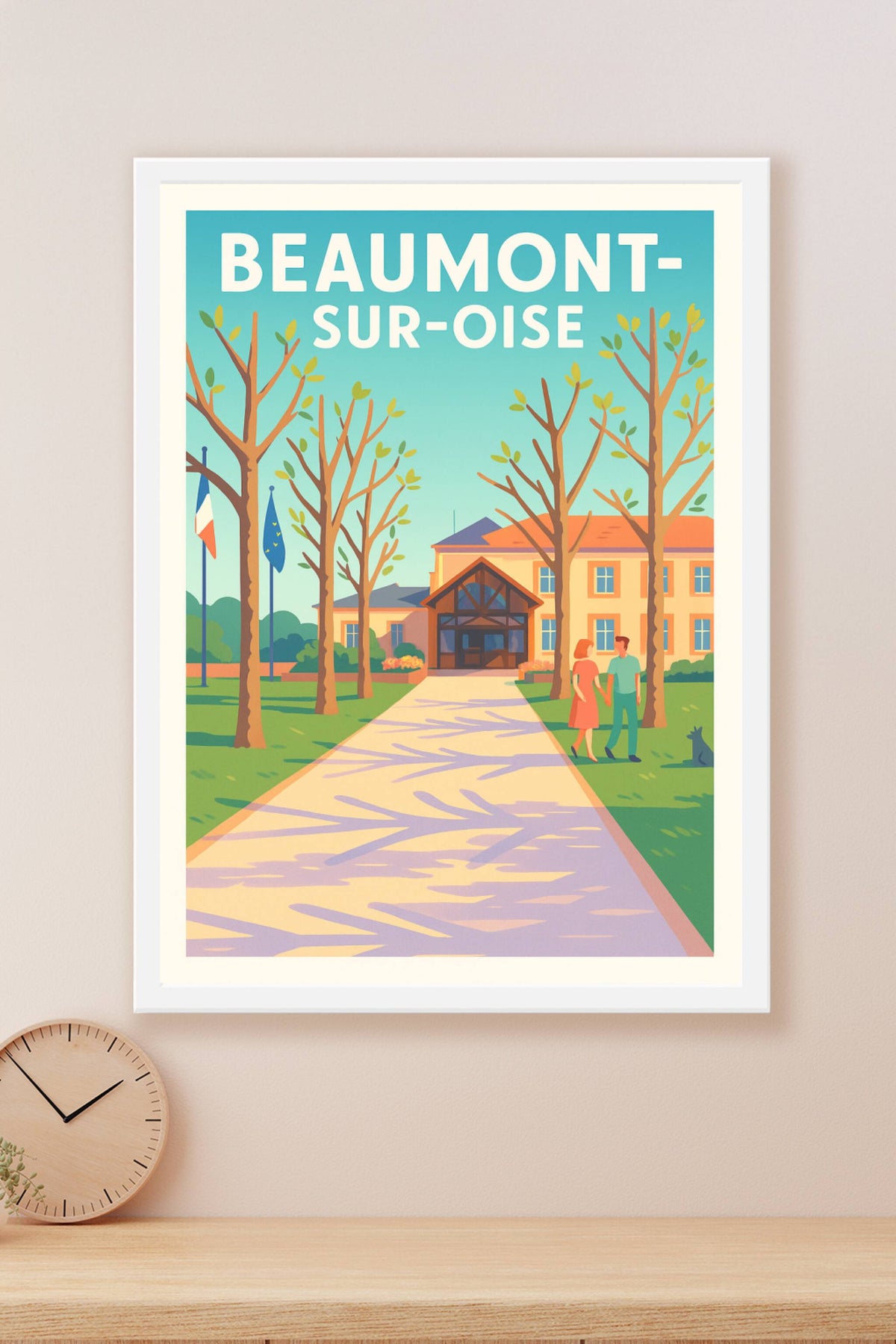 Affiche de Beaumont-sur-Oise - Charme paisible et verdure en ville