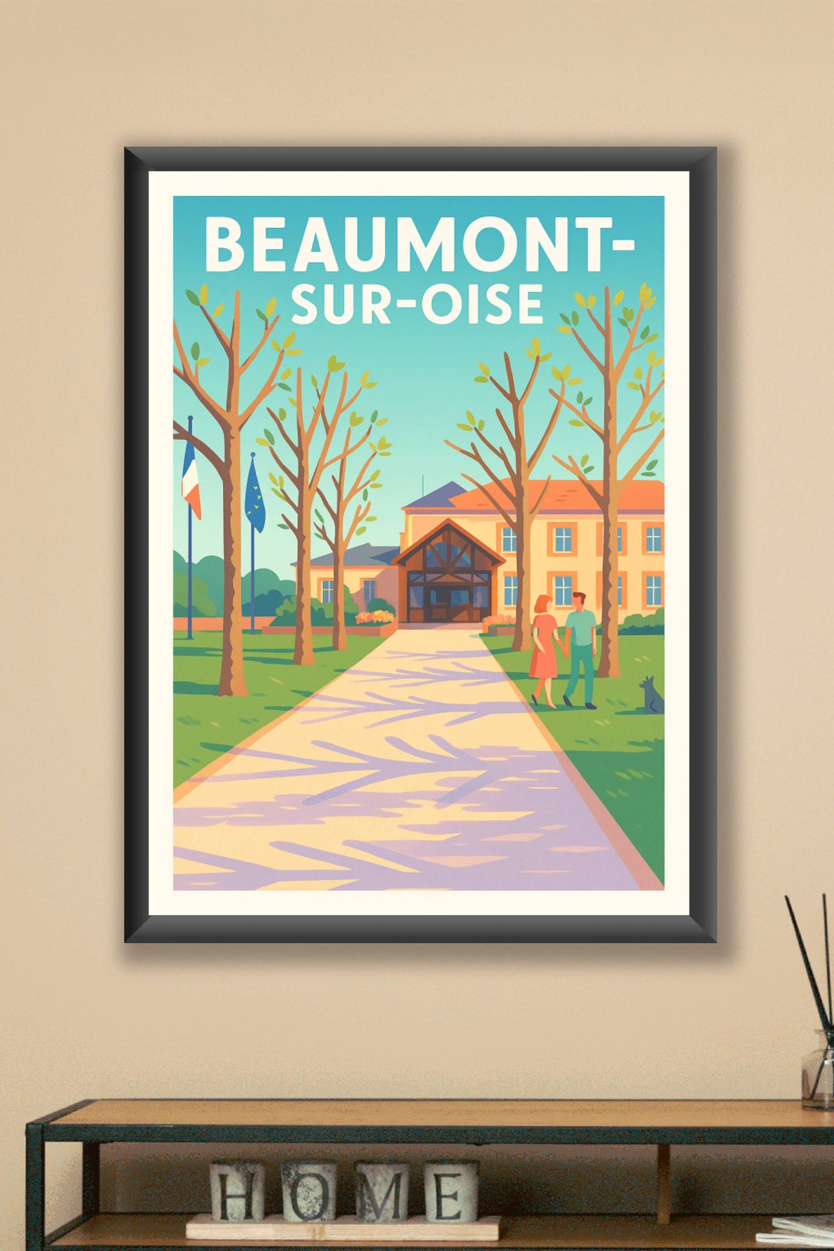 Affiche de Beaumont-sur-Oise - Charme paisible et verdure en ville