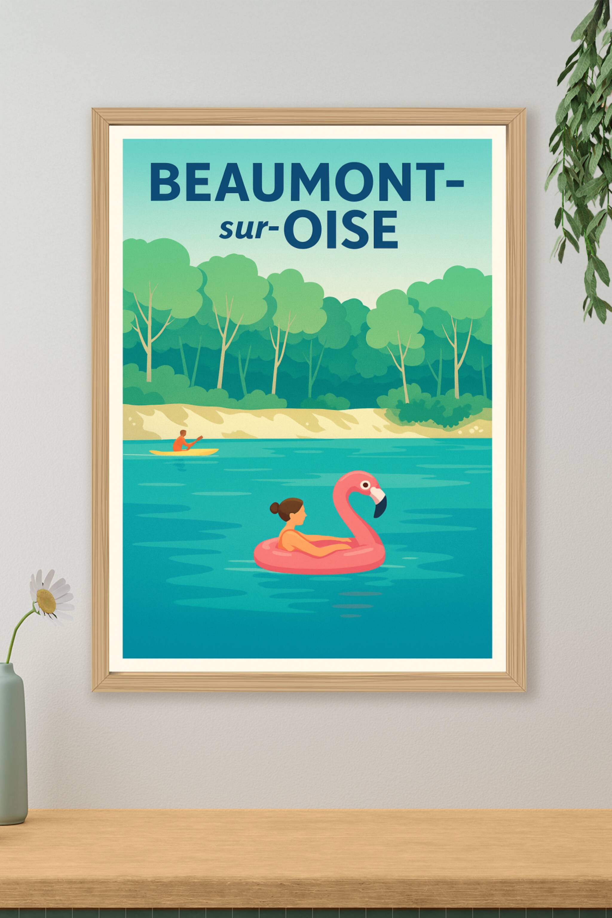 Affiche de Beaumont-sur-Oise - Détente et fraîcheur au fil de l'eau
