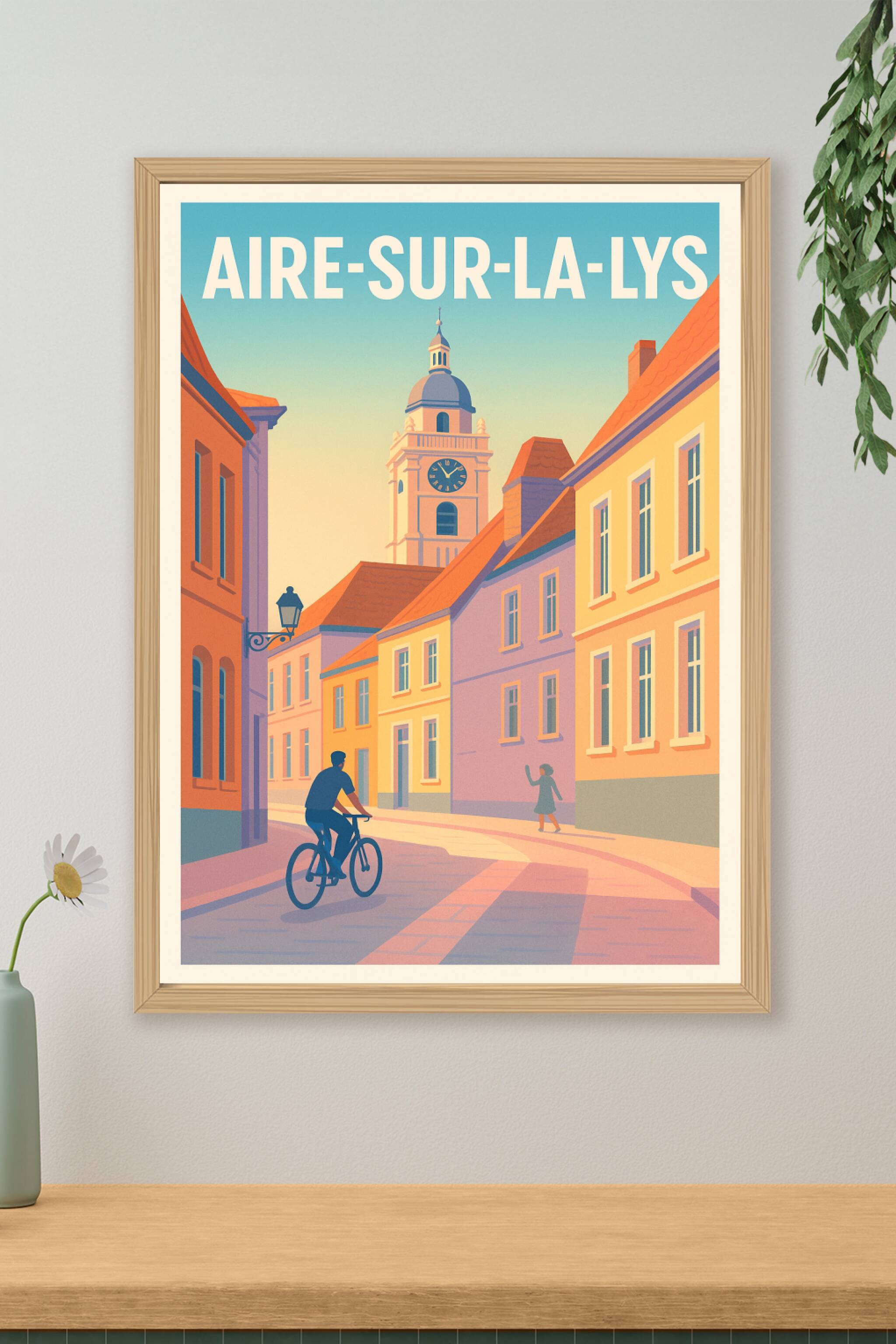 Affiche de Aire-sur-la-Lys - Charme et douceur du centre historique