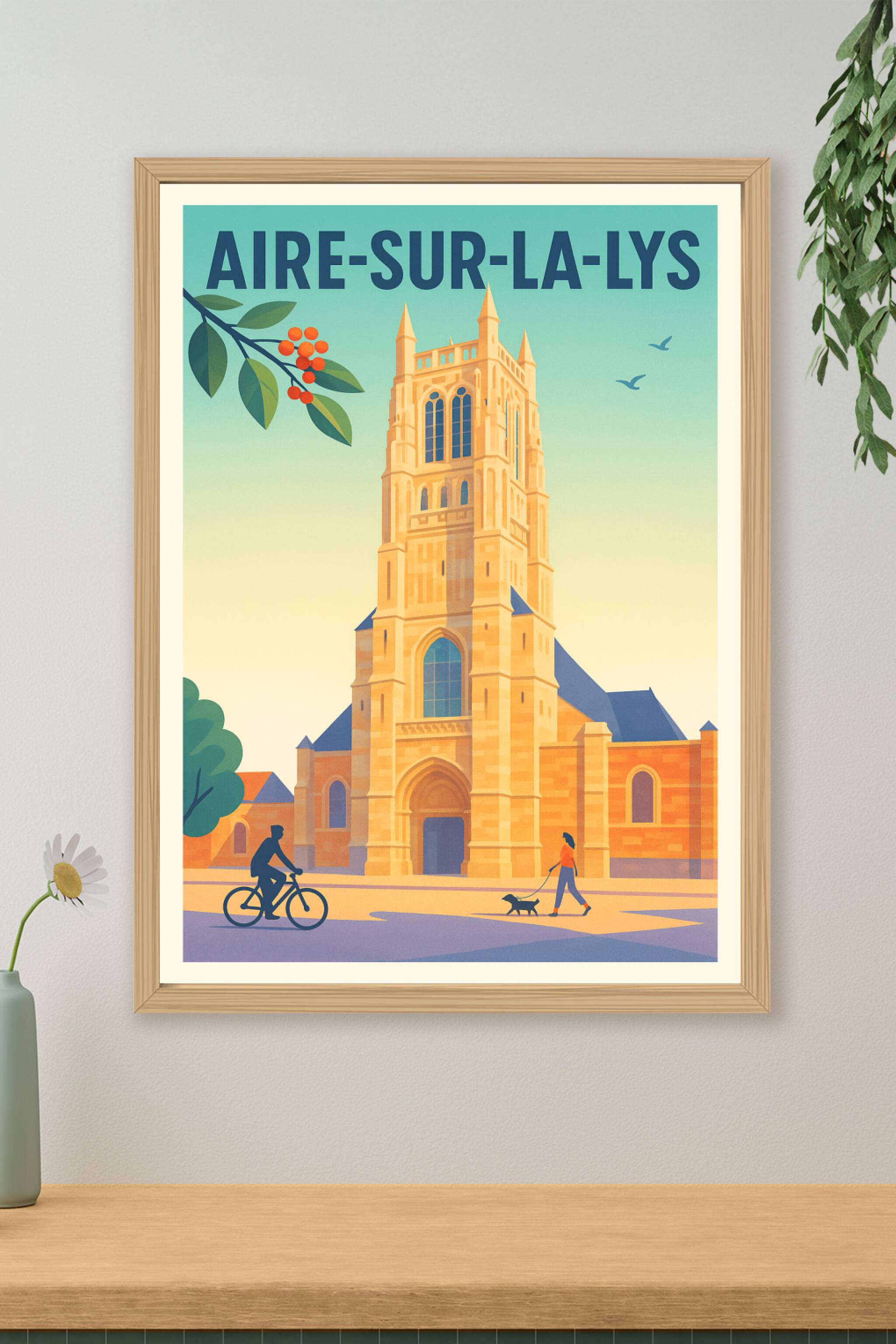 Affiche de Aire-sur-la-Lys - Charme historique et douceur de vivre