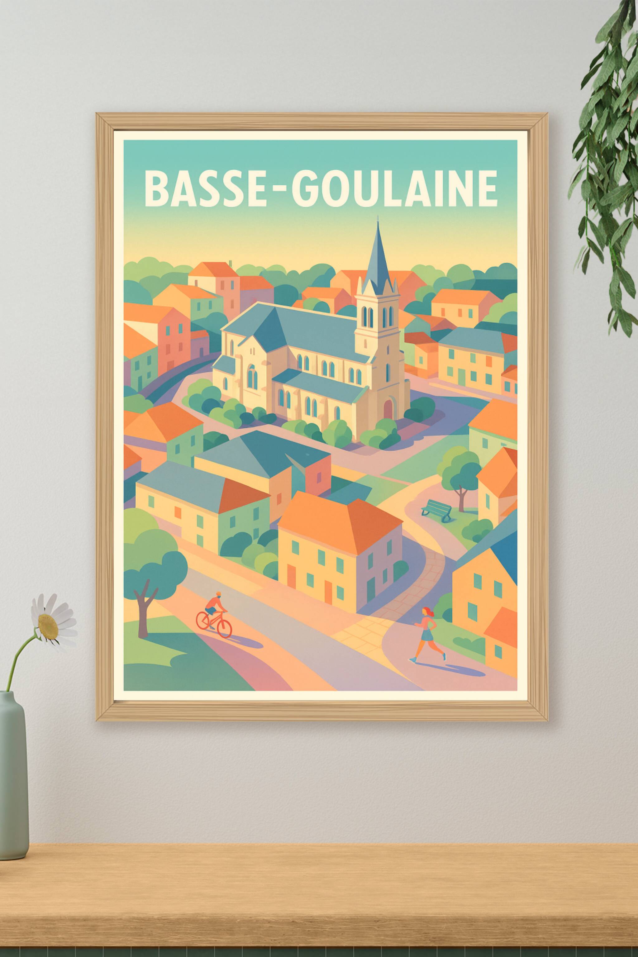 Affiche de Basse-Goulaine - Charme paisible de village ensoleillé